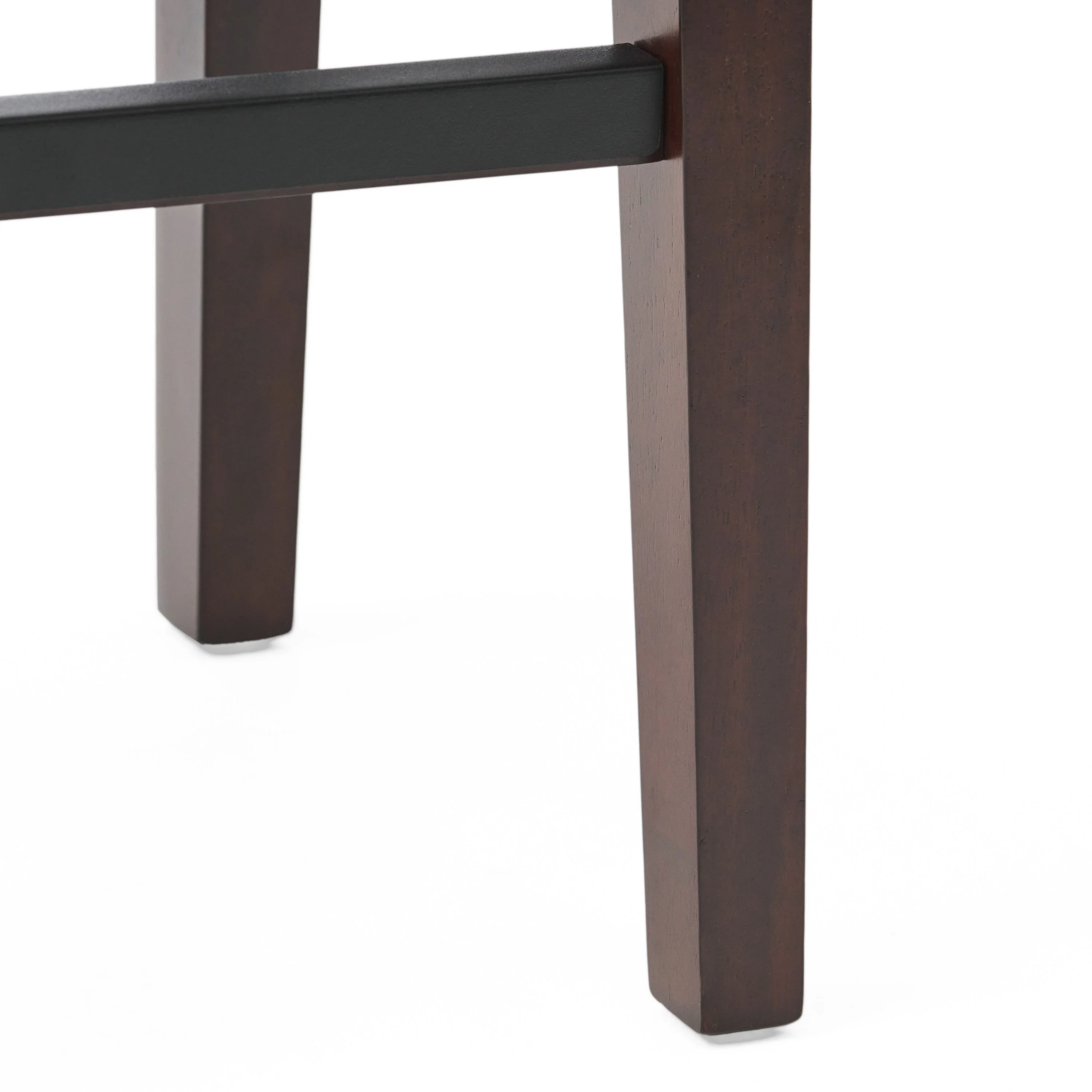 Estes Studded 30 Inch Brown Leather Saddle Barstool, Set of 2 - furnishings
