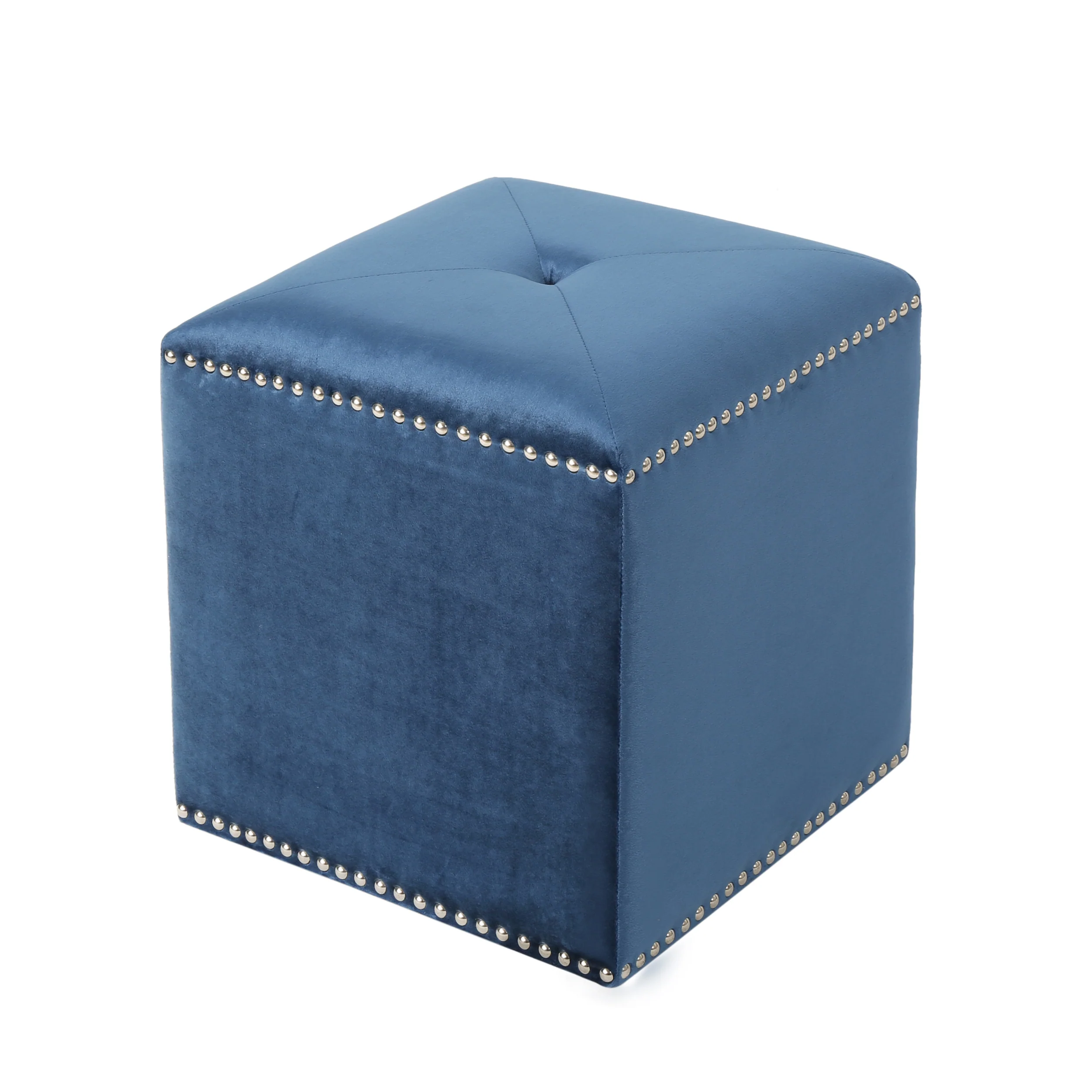 Liberty Glam Velvet Ottoman - furnishings