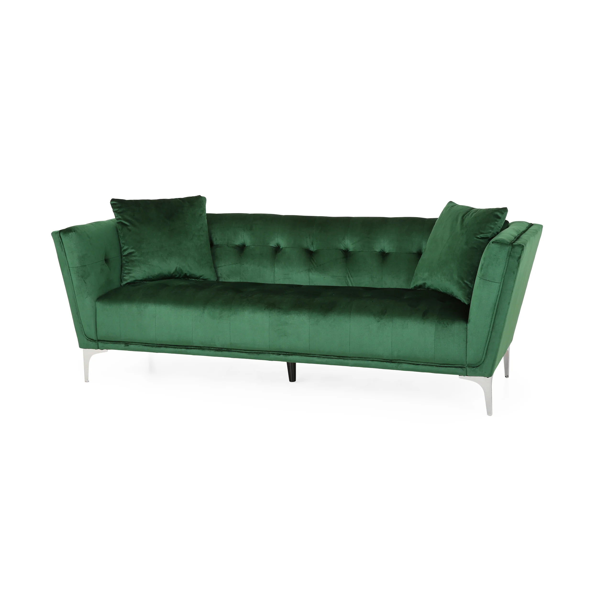 Ryliegh Modern Glam 3 Seater Velvet Sofa - furnishings