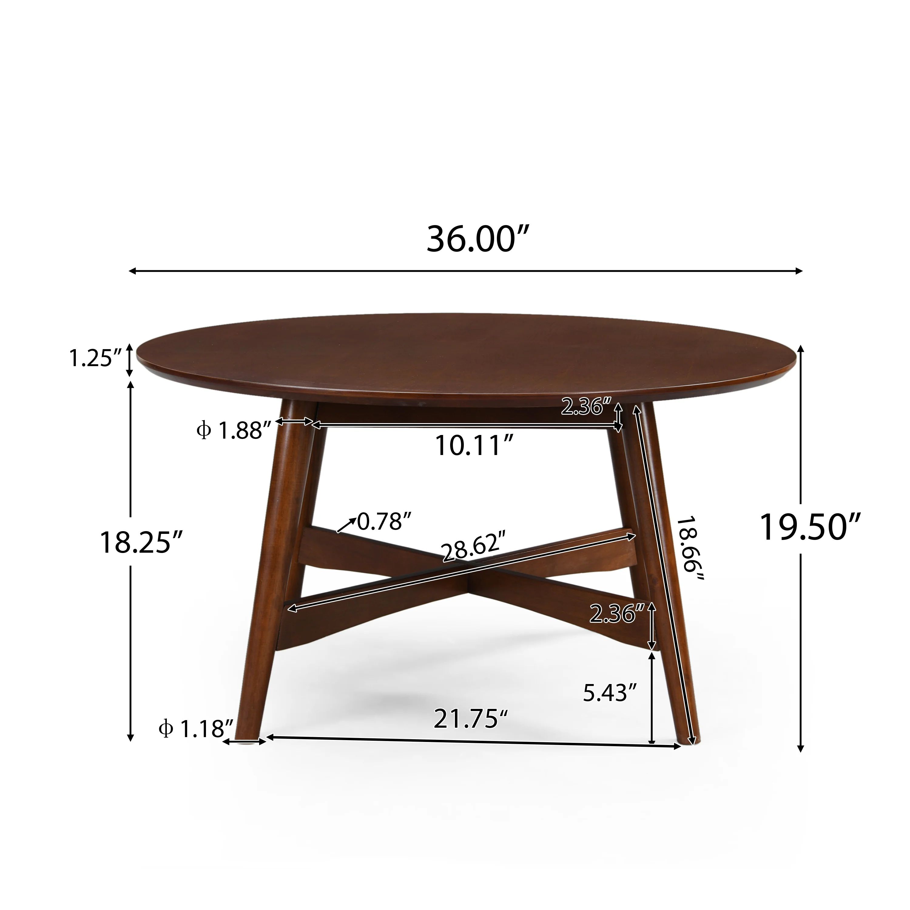 Murdock Mid-Century Modern Wood Coffee Table - furnishings