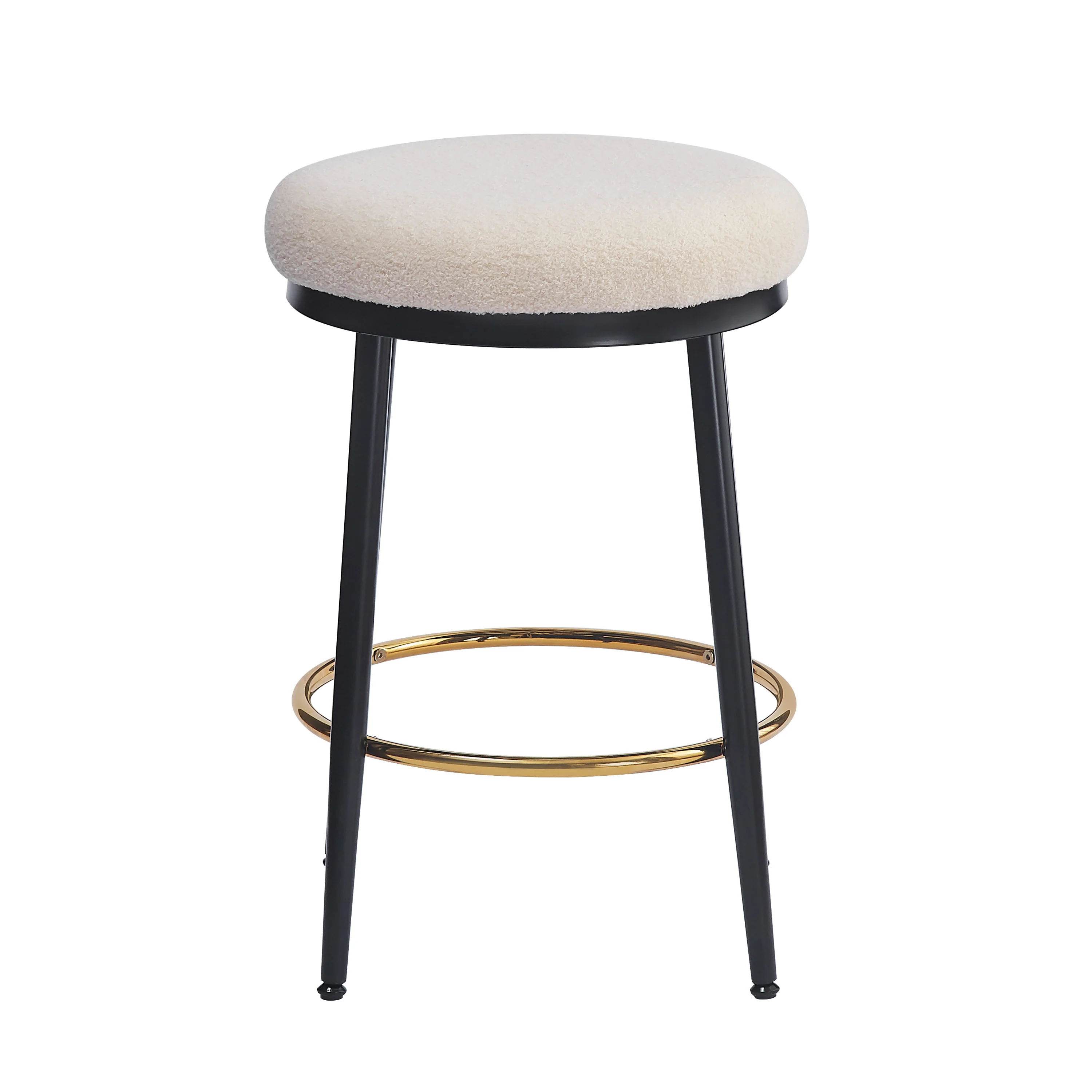 Cedara Modern Upholstered Cushioned Counter Stools with Footrest - furnishings