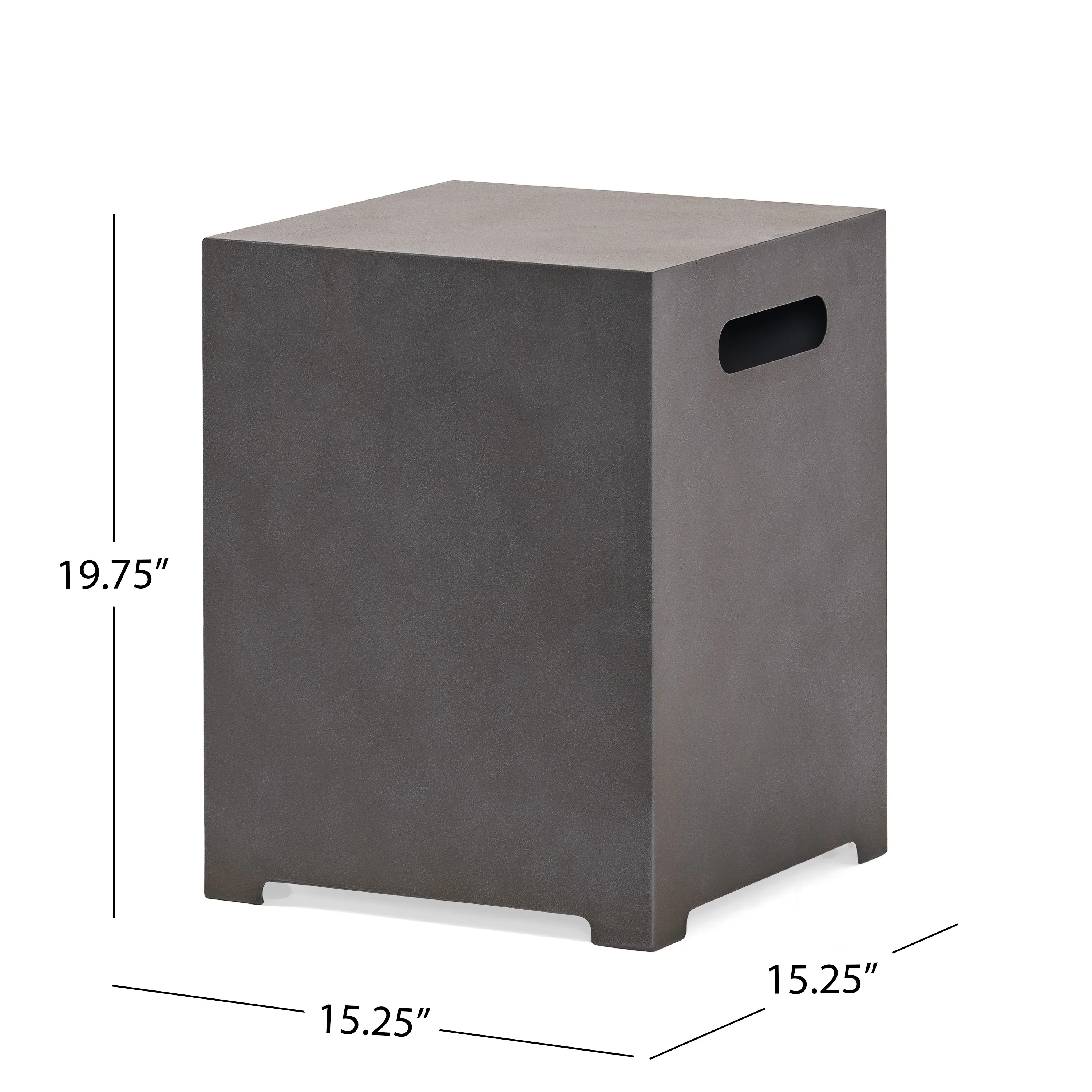 Jefferson Outdoor Round Fire Pit with Tank Holder - furnishings