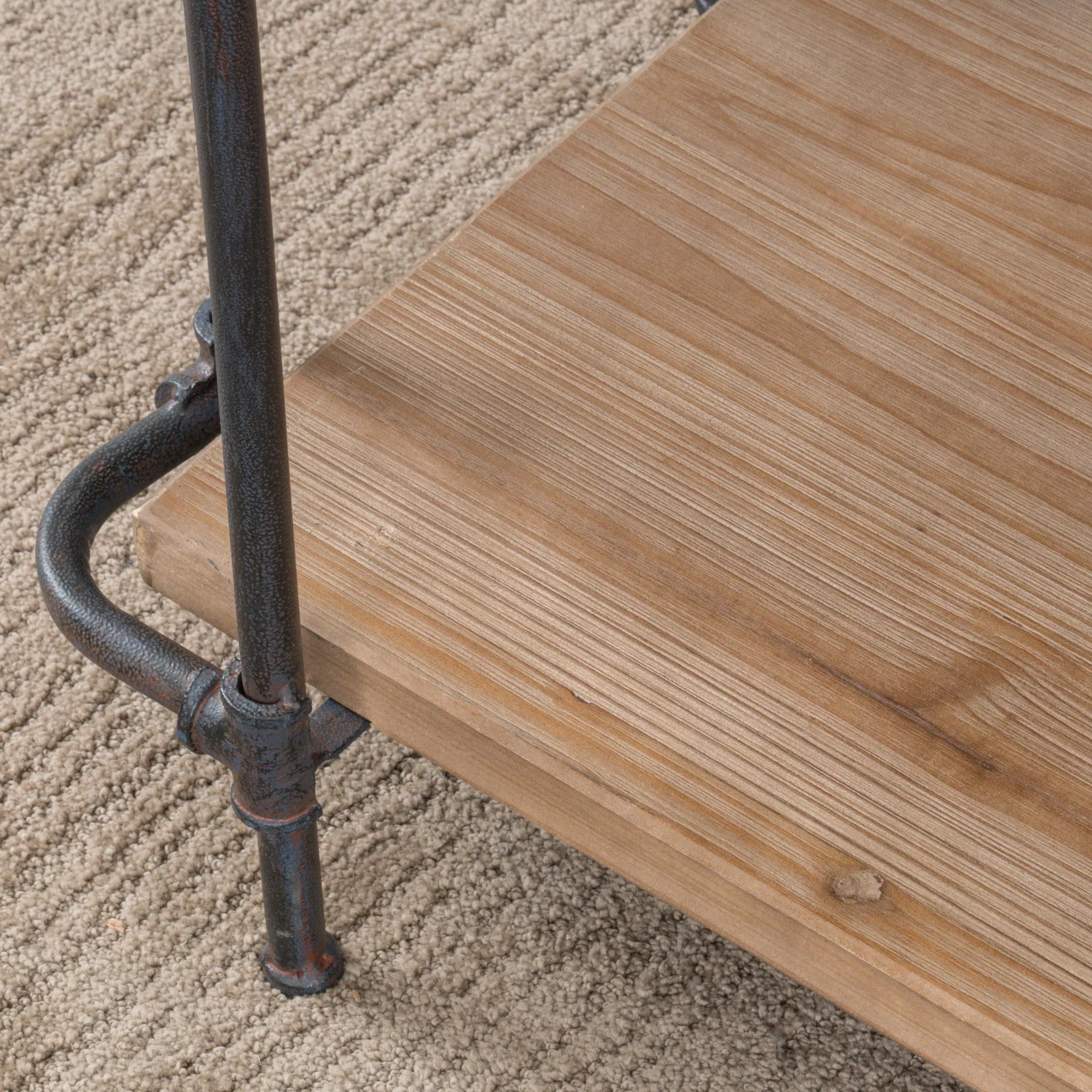 Mercia Industrial Pipe Design 5-Shelf Etagere Bookcase - furnishings