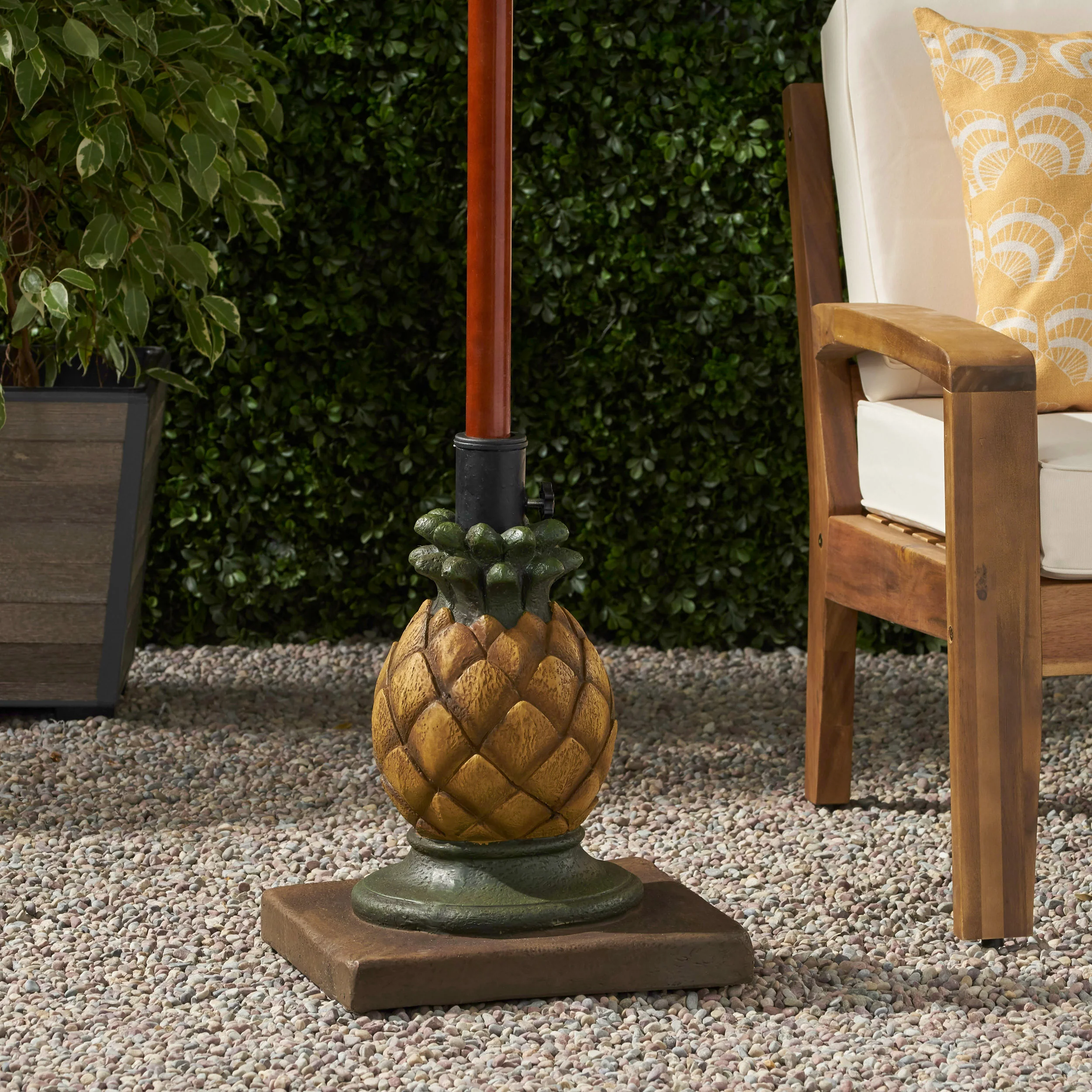Kinlie Pineapple Umbrella Base - furnishings