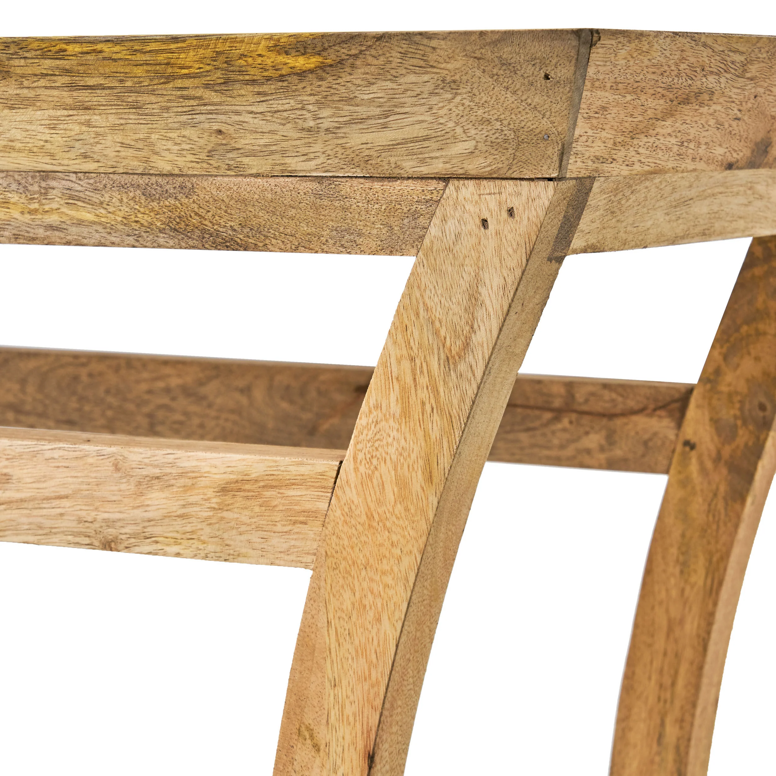 Thelen Rustic Handcrafted Mango Wood Console Table, Natural - furnishings
