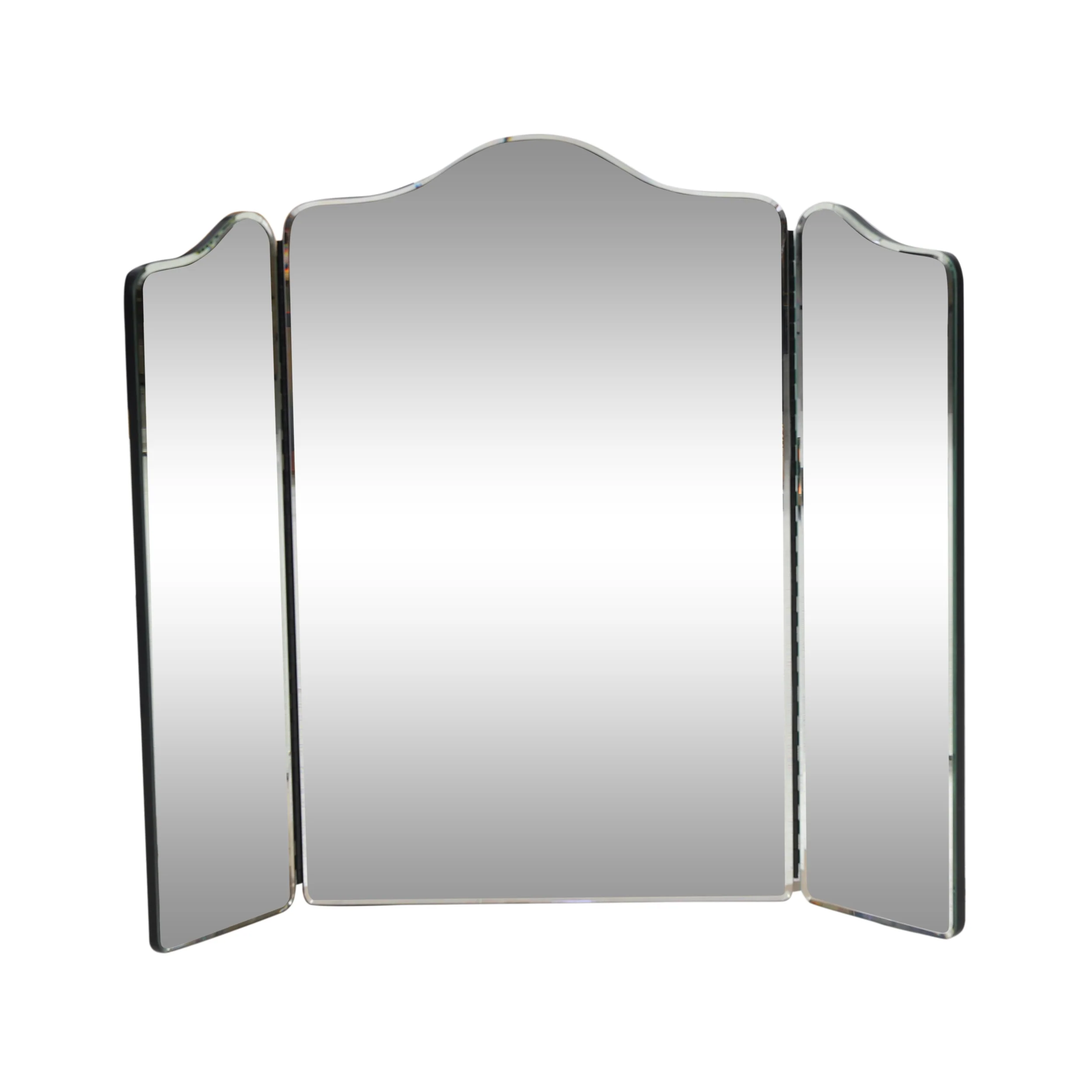 Terry Modern Glam Foldable 3-Panel Vanity Mirror - furnishings