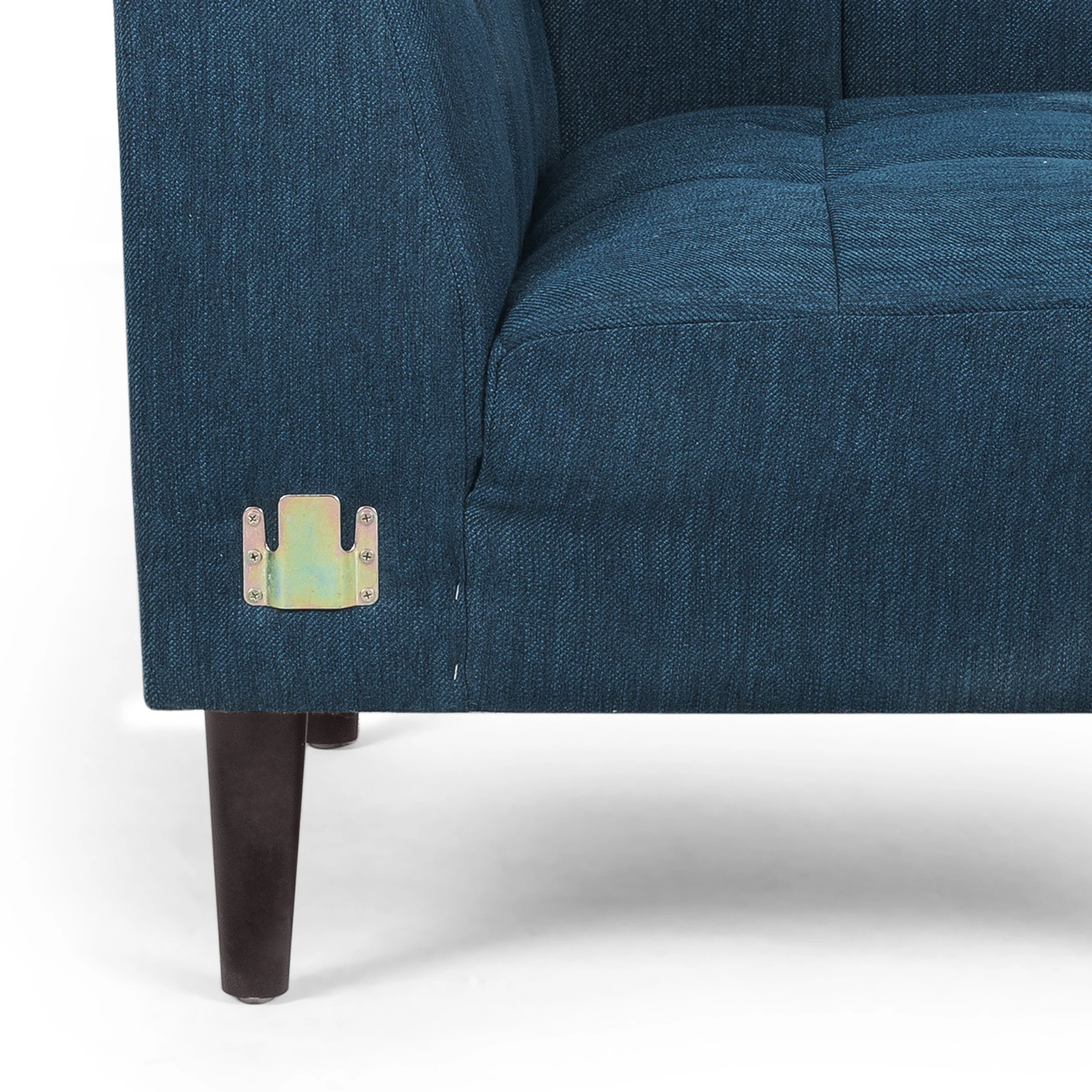 Warnock Mid-Century Modern Fabric Tufted Sectional Sofa Set - furnishings