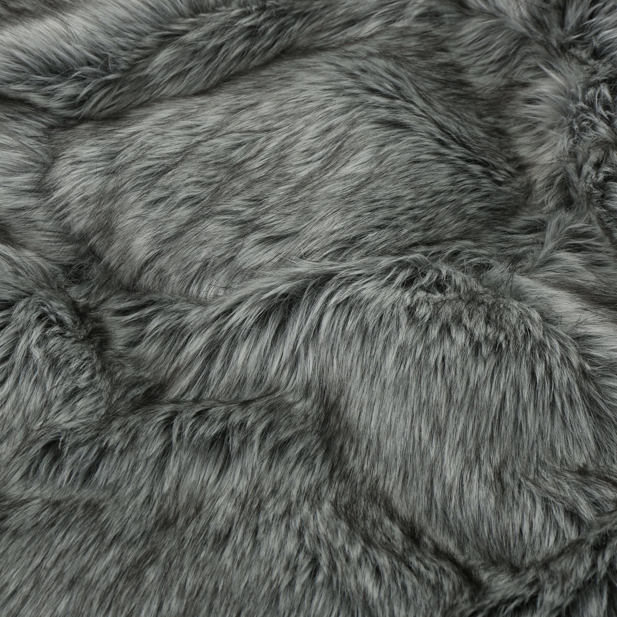 Leslie Modern 3 Foot Faux Fur Bean Bag Cover - furnishings
