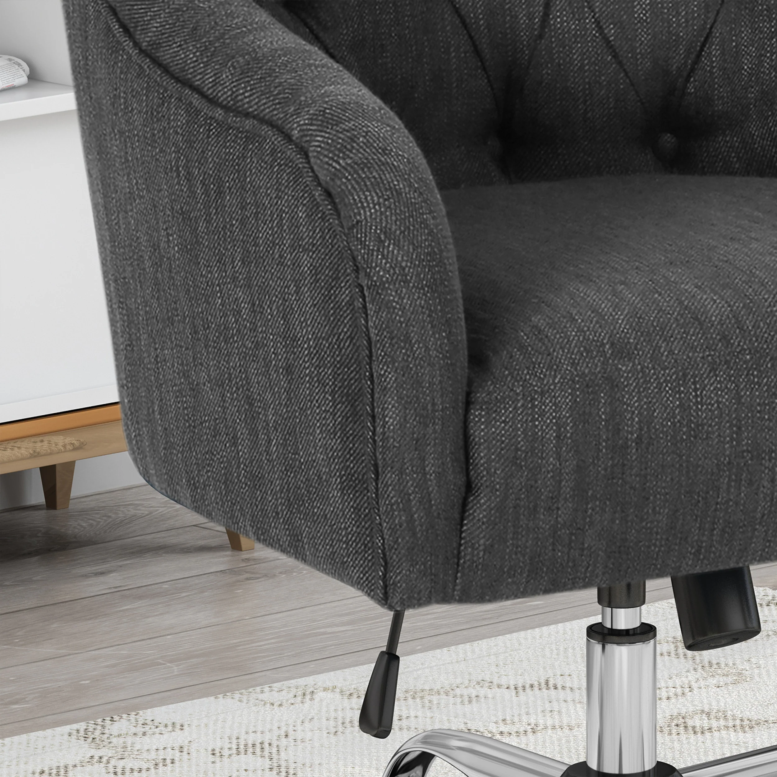 Uriel Tufted Home Office Chair with Swivel Base - furnishings