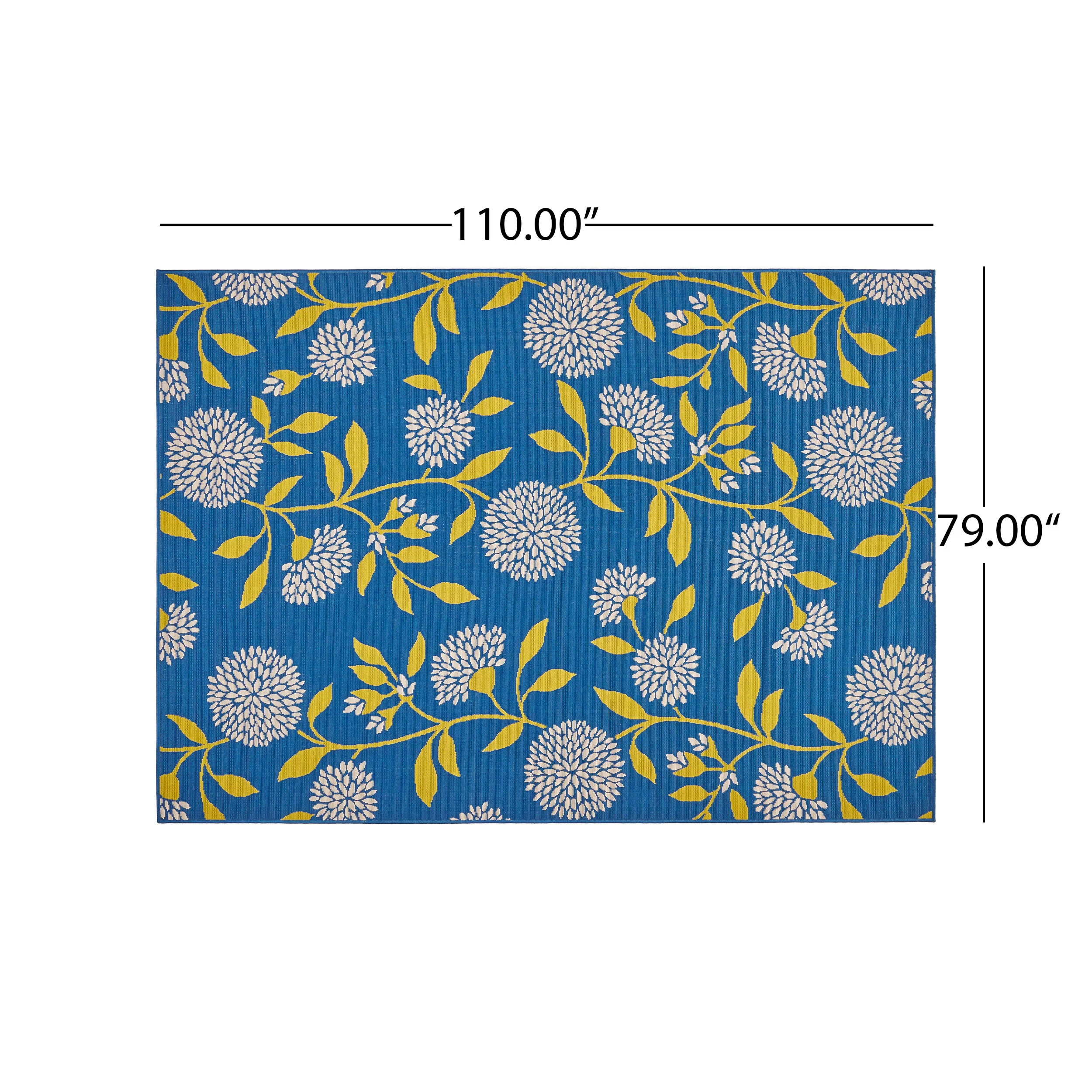 Dione Outdoor Floral Area Rug - furnishings