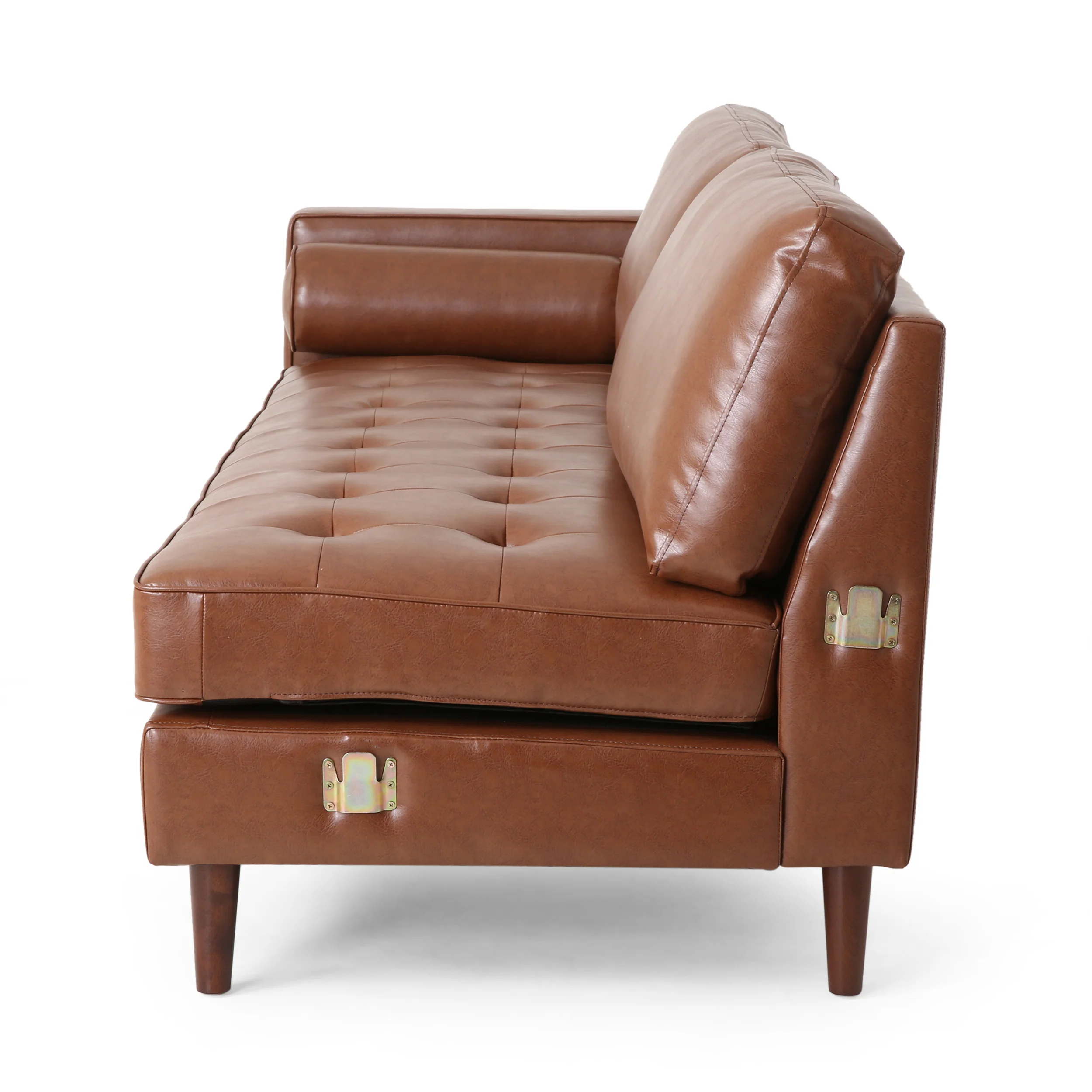 Lockbourne Contemporary Tufted Upholstered Chaise Sectional - furnishings