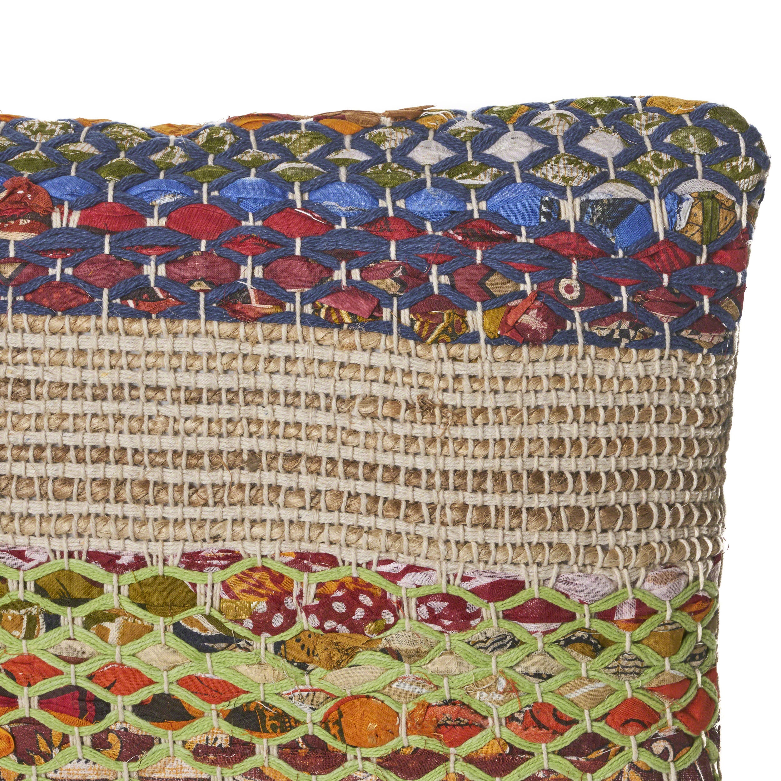 Layson Handcrafted Boho Fabric Pillow - furnishings