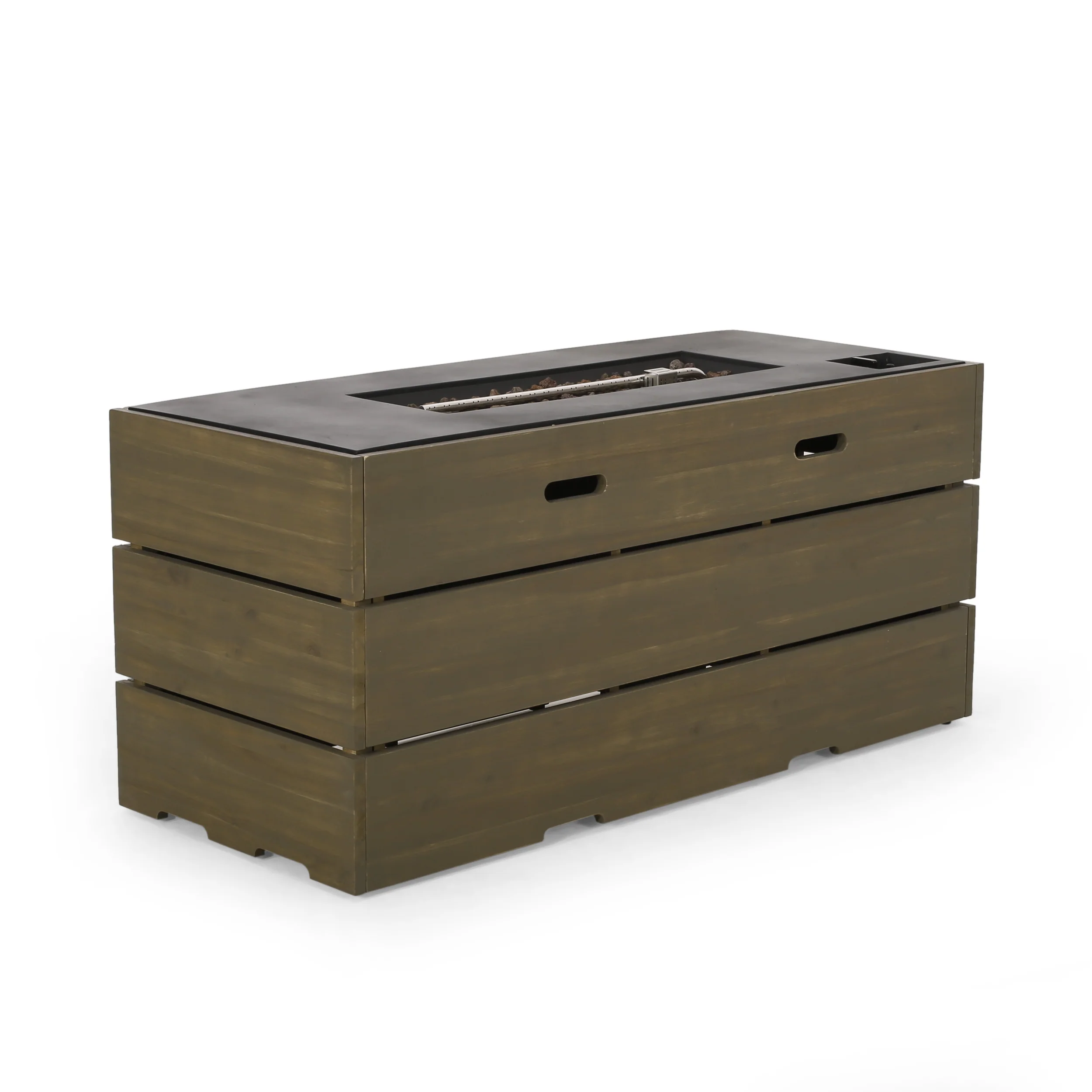 Moloney Outdoor 40,000 BTU Rectangle Fire Pit - furnishings