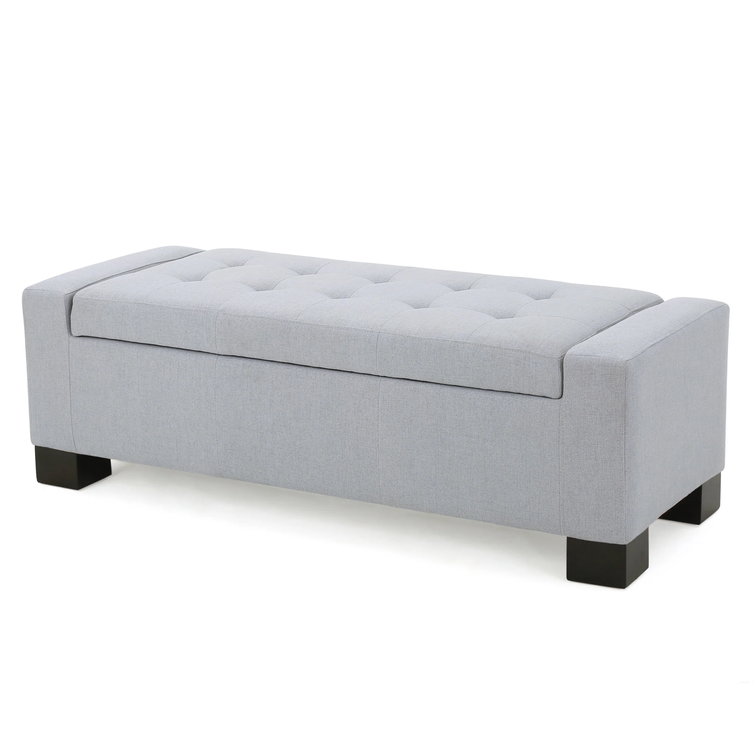 Legacy Tufted Top Fabric Storage Ottoman - furnishings