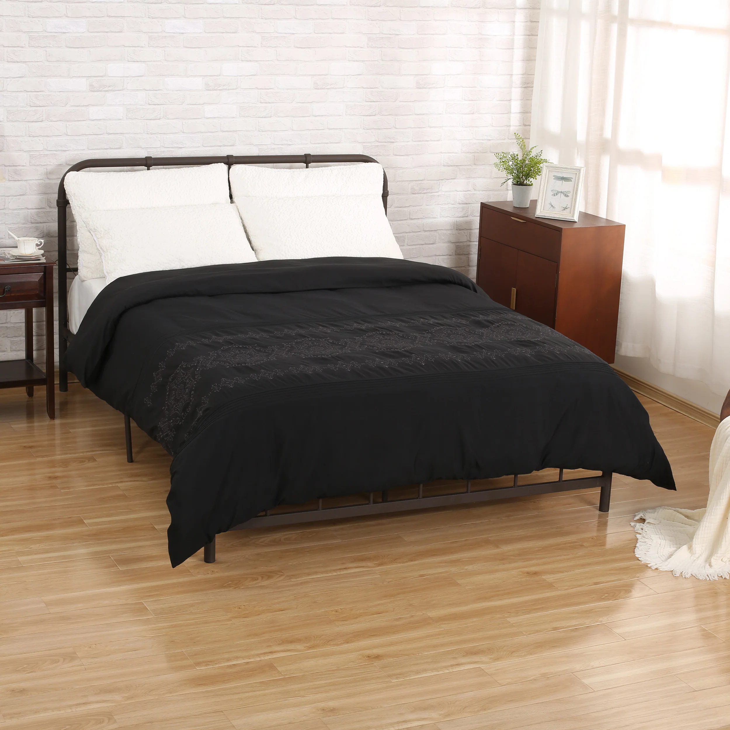 Rosalyn Queen Size Fabric Duvet Cover - furnishings