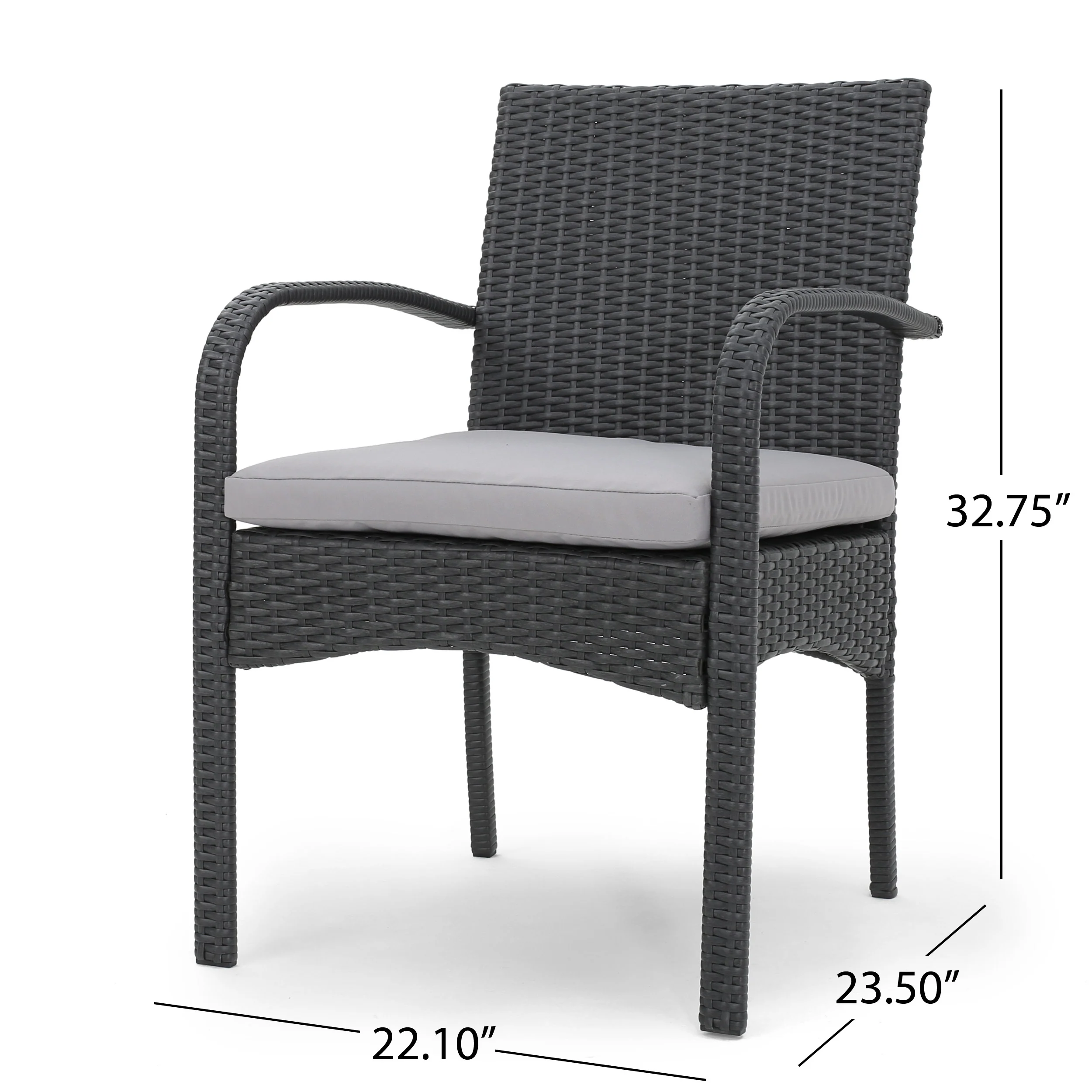 Stonecrest Outdoor 6-Seater Wood and Wicker Chair and Bench Dining Set - furnishings