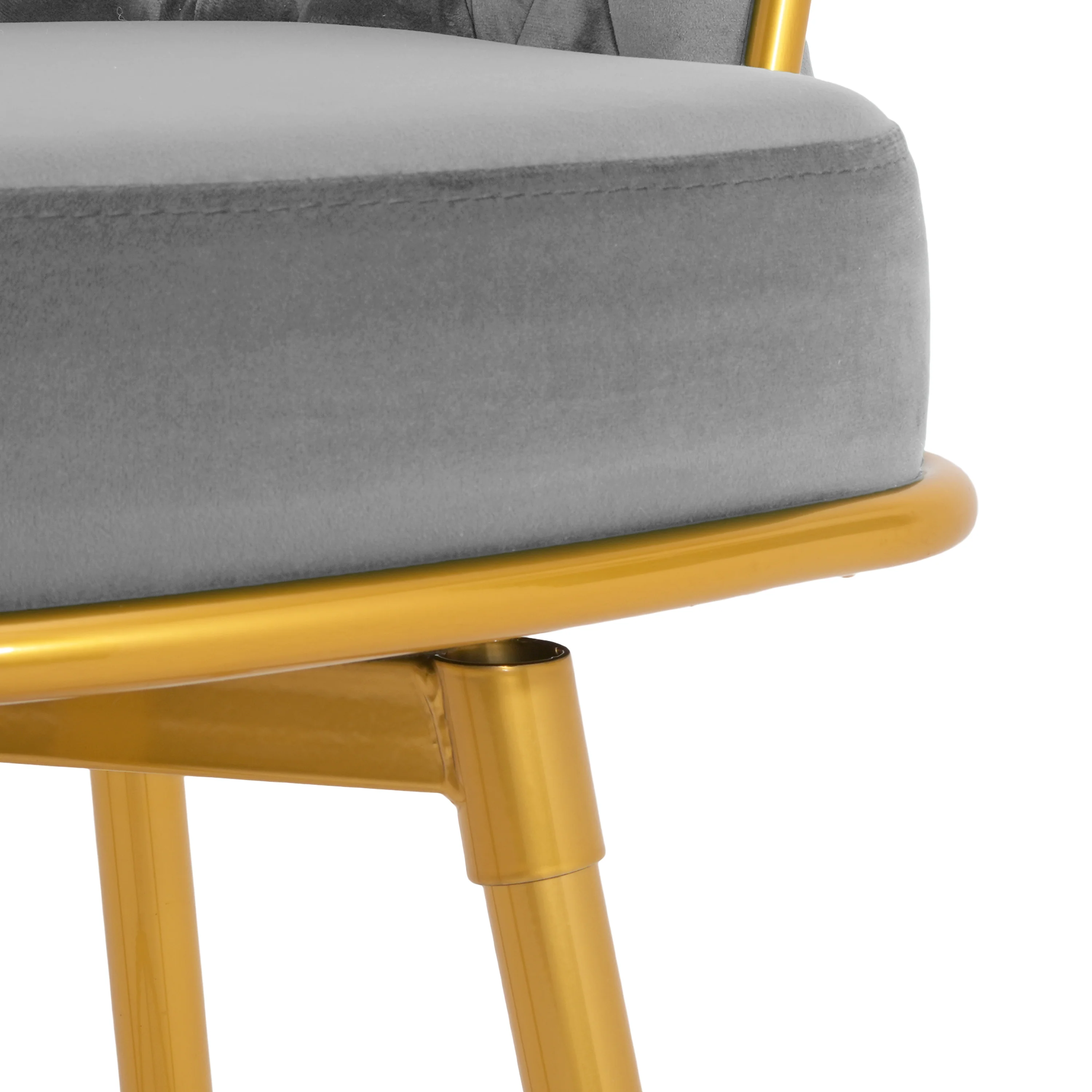 Flufy Modern Rubberwood Upholstered Dining Chairs - furnishings