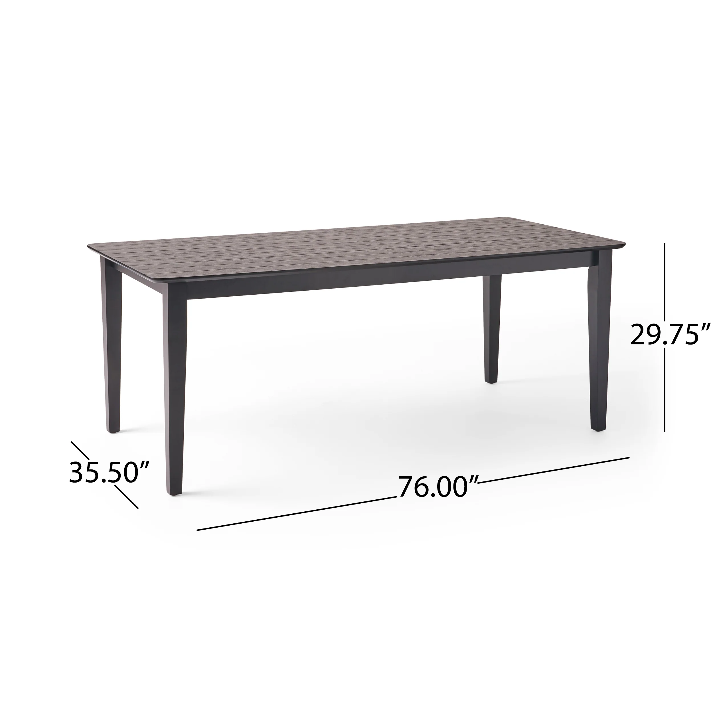 Duluth Rustic Wooden Rectangular Dining Table - furnishings