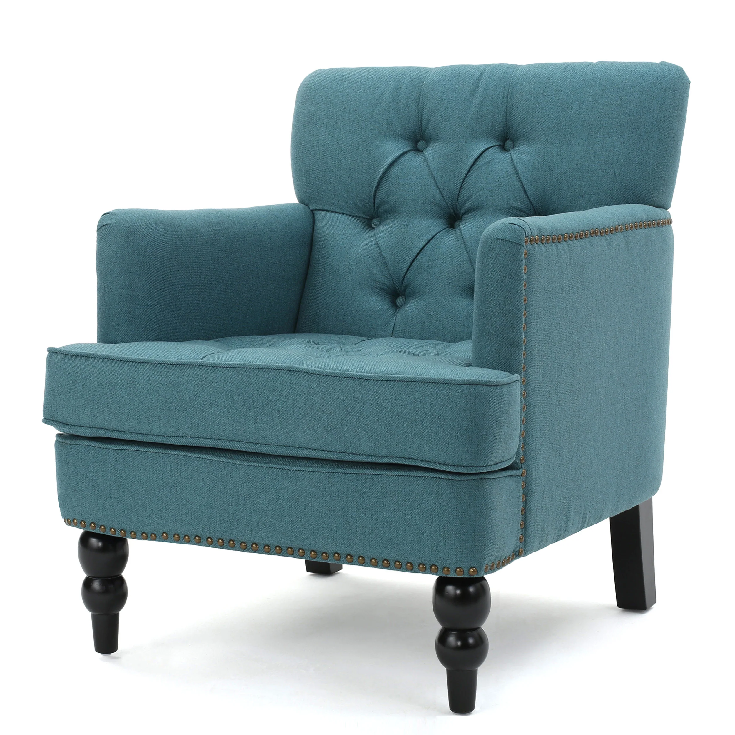 Madene Tufted Back Fabric Club Chair - furnishings