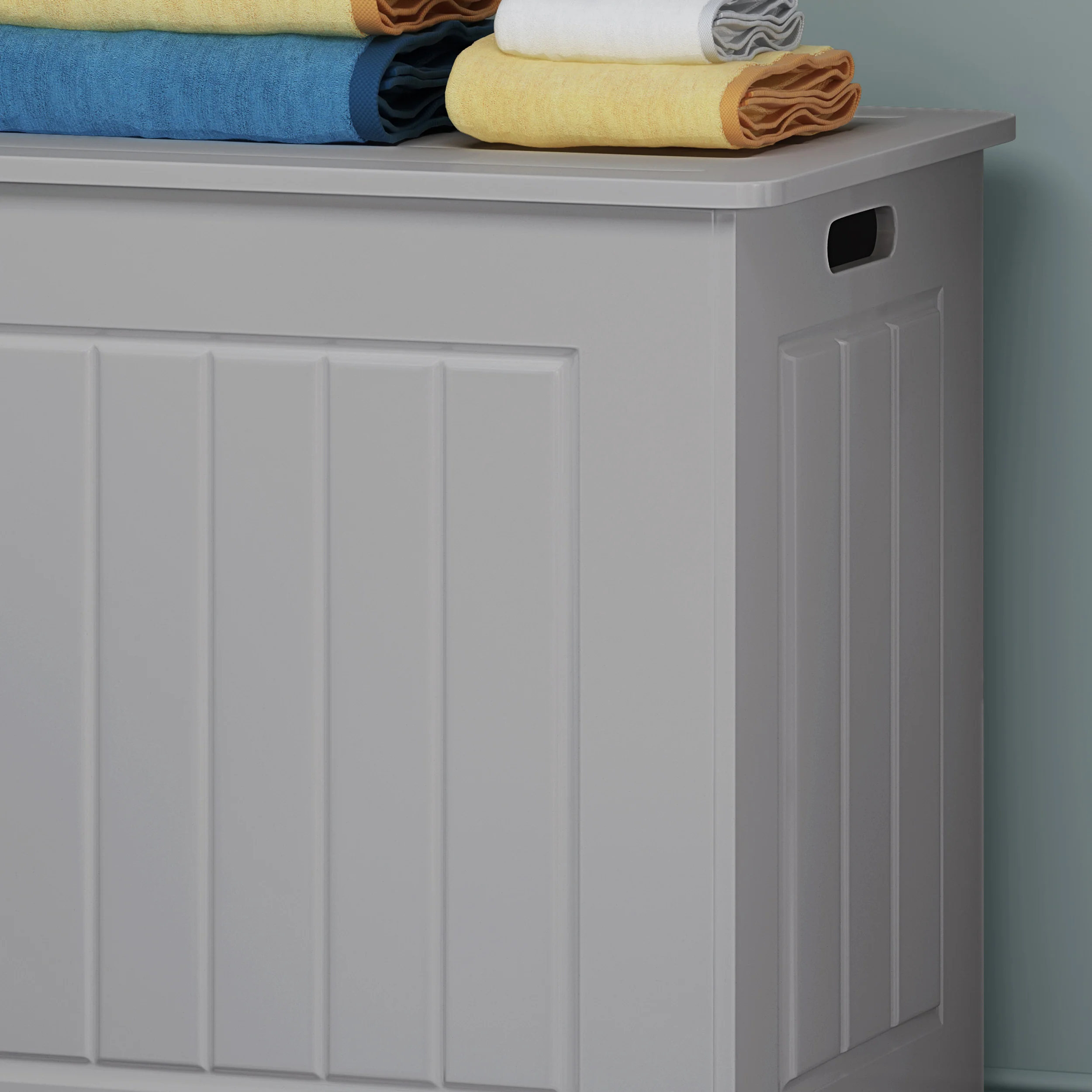 Maat Modern Laundry Hamper with Lid - furnishings