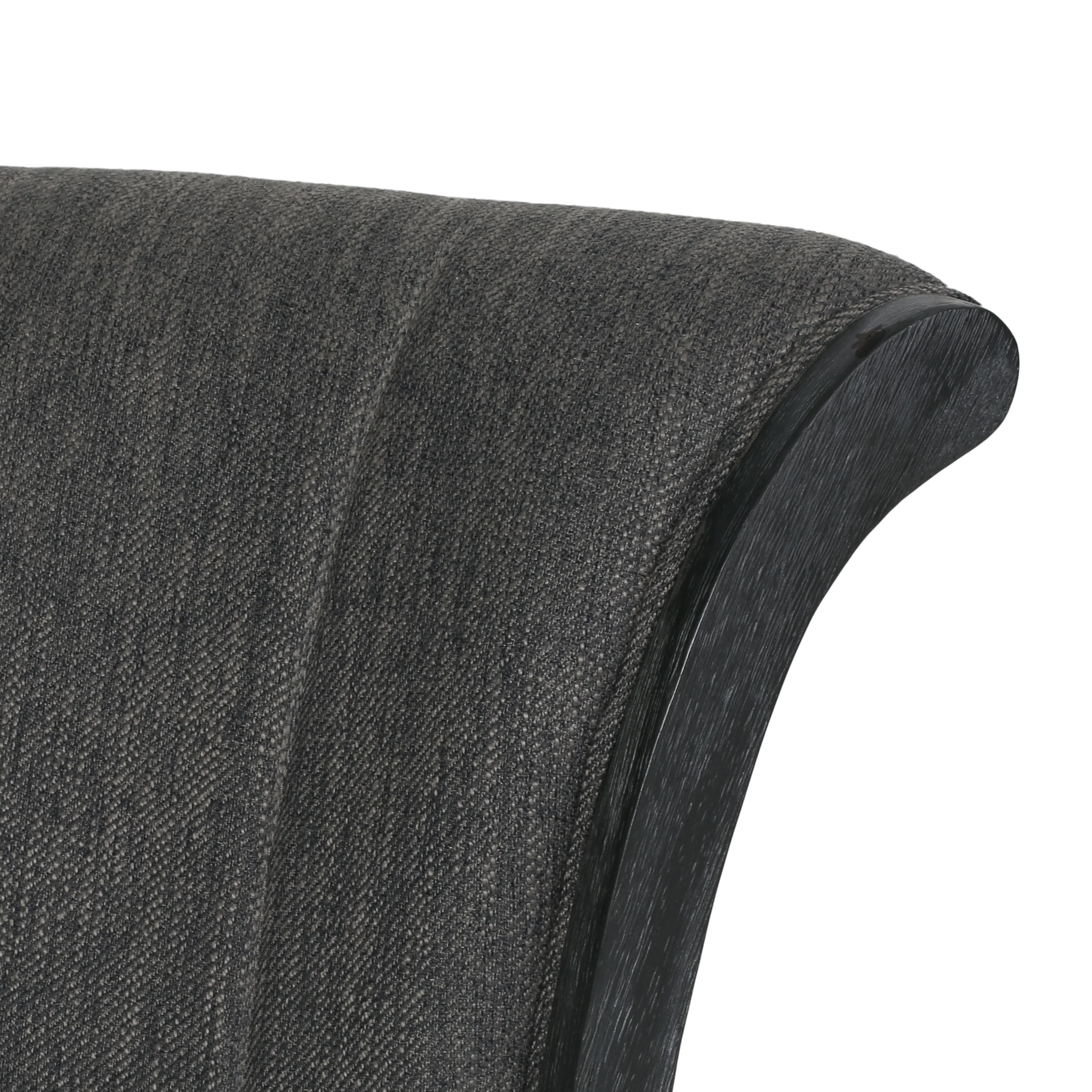 Andrea Contemporary Upholstered Roll Back Swivel Office Chair - furnishings