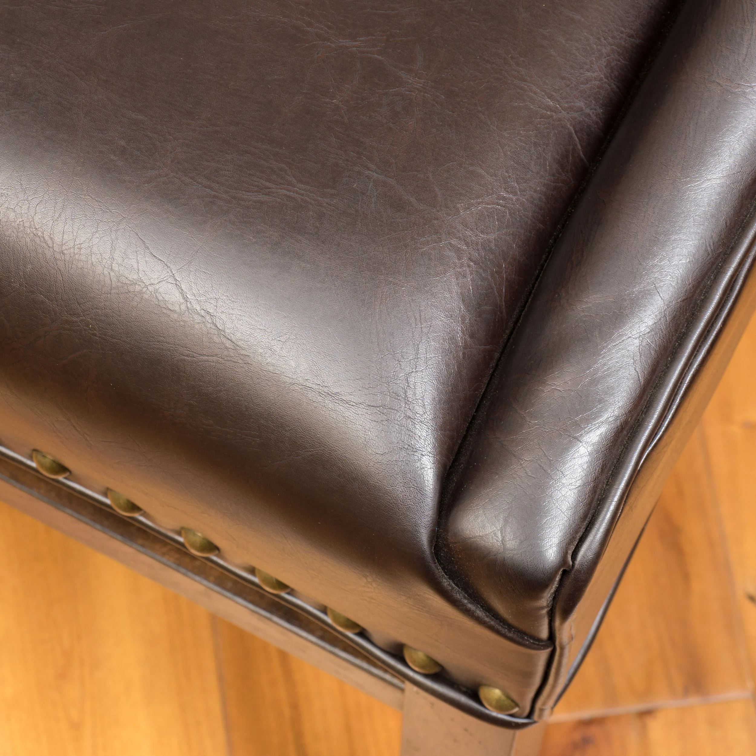 Claudia Contemporary Bonded Leather Upholstered Dining Chairs - furnishings