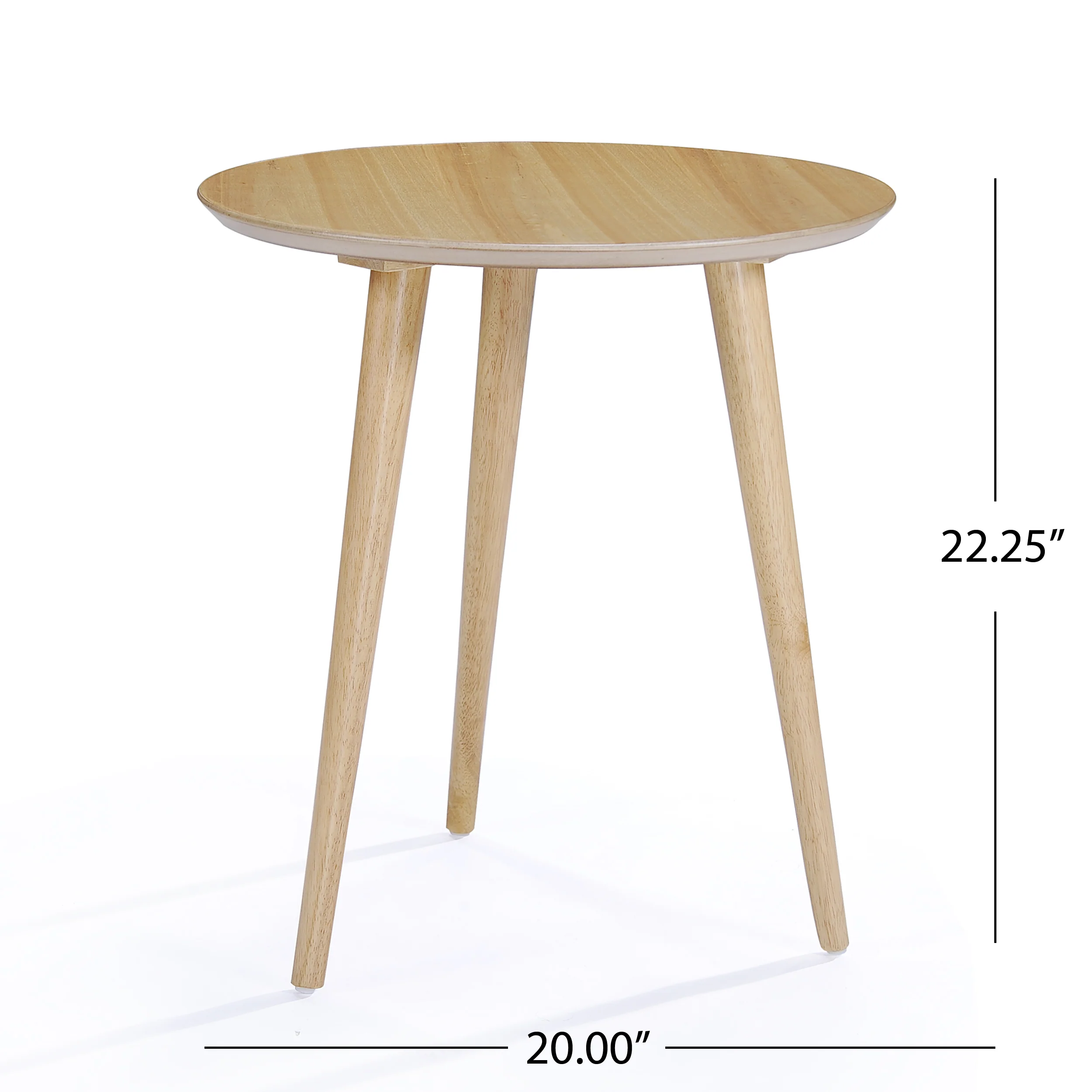 Evangeline Finished Wood End Table w/ Faux Wood Overlay - furnishings