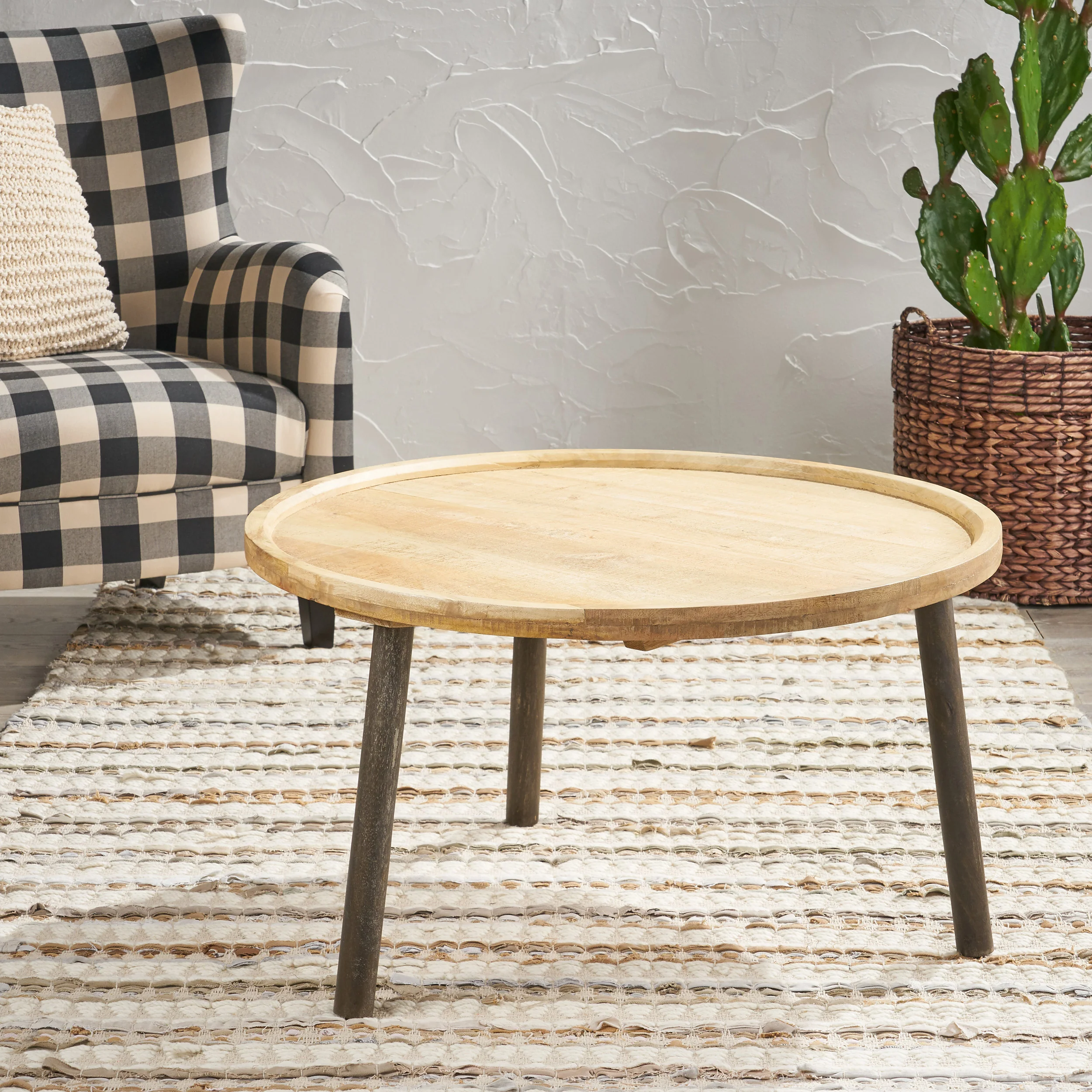 Merry Round Mango Wood Coffee Table - furnishings