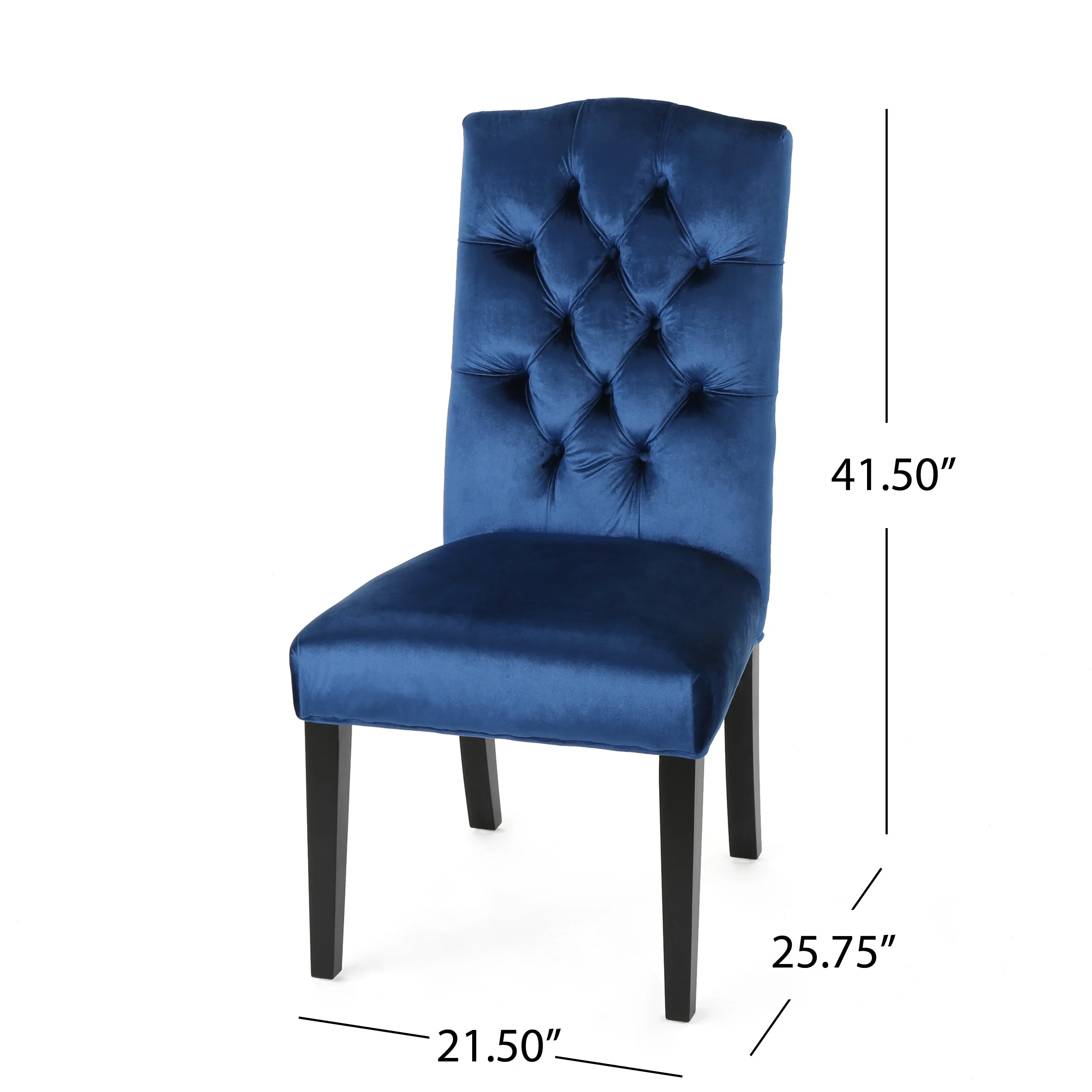 Joyce Traditional Crown Top New Velvet Dining Chairs (Set of 2) - furnishings