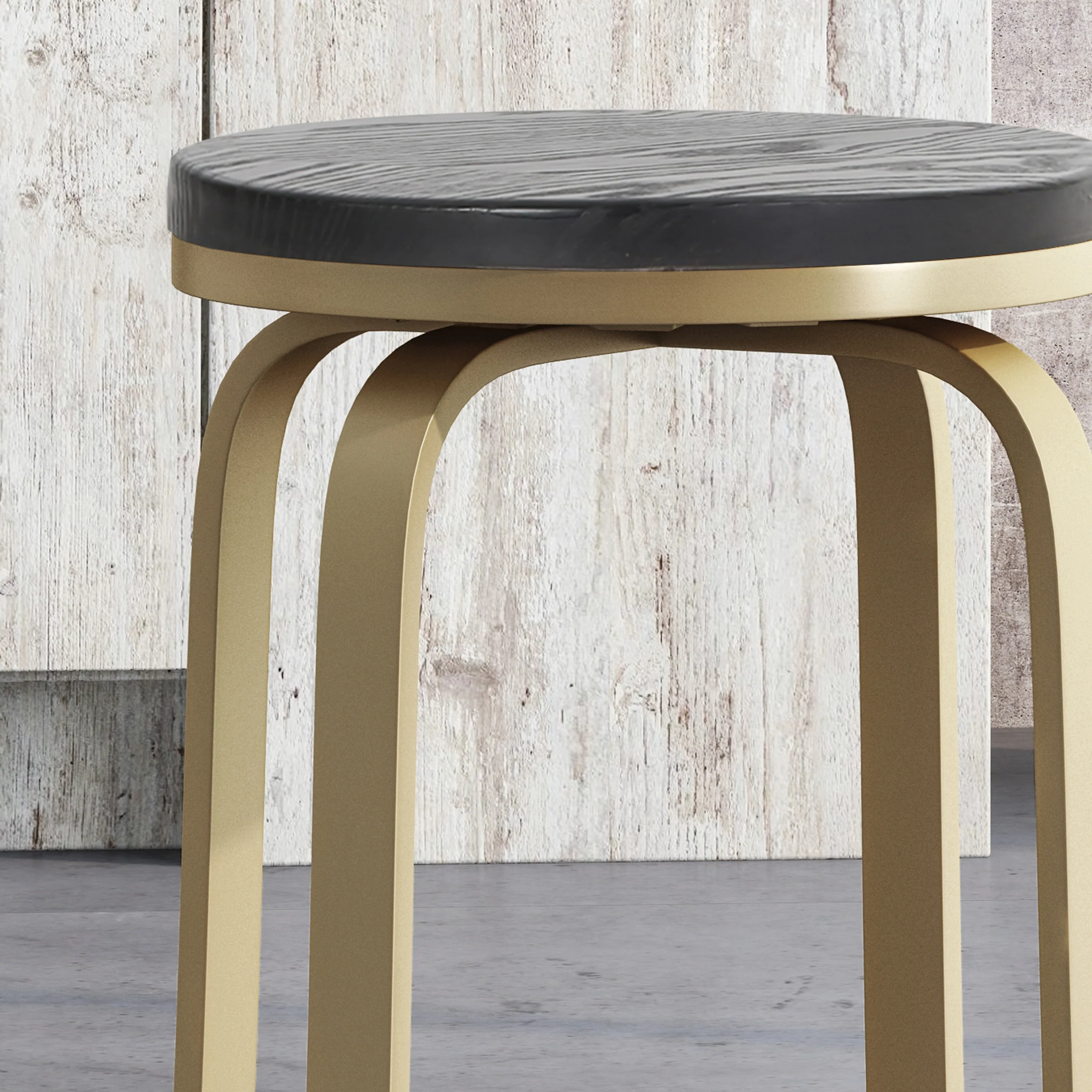 Cassum Modern Industrial Swiveling Counter Stool (Set of 2) - furnishings