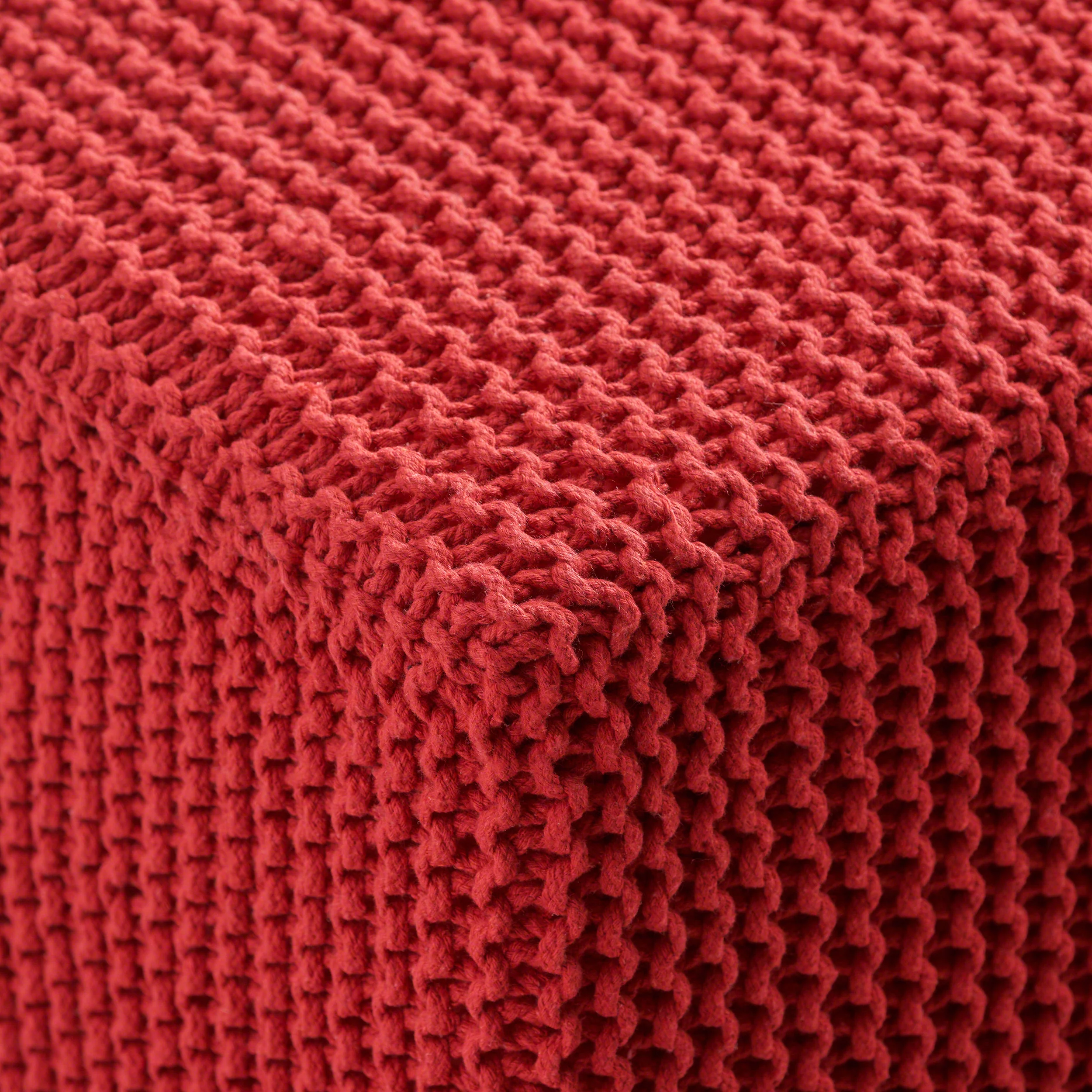 Scott Knitted Foot Stool - furnishings
