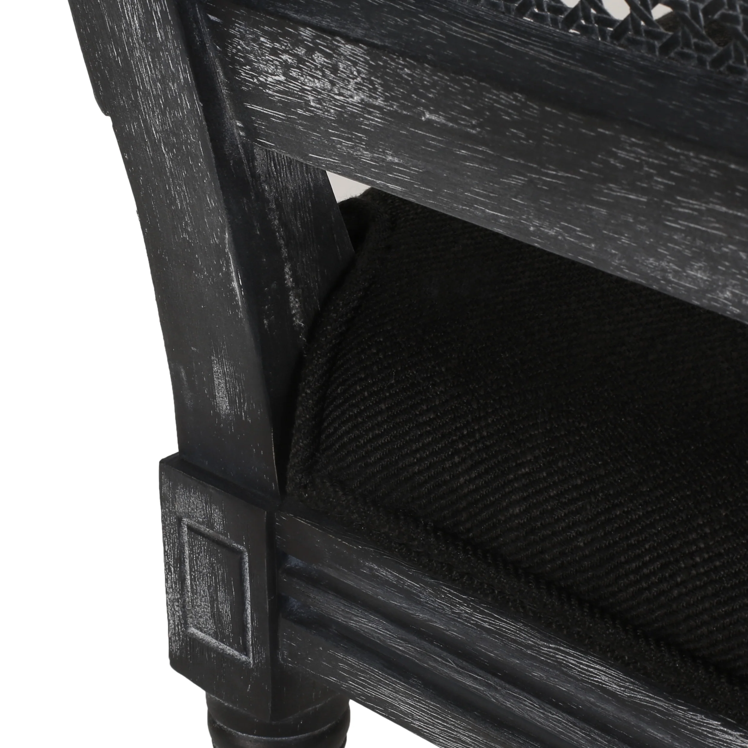 Brownell French Country Wood and Cane Upholstered Dining Chair, Set of 4 - furnishings