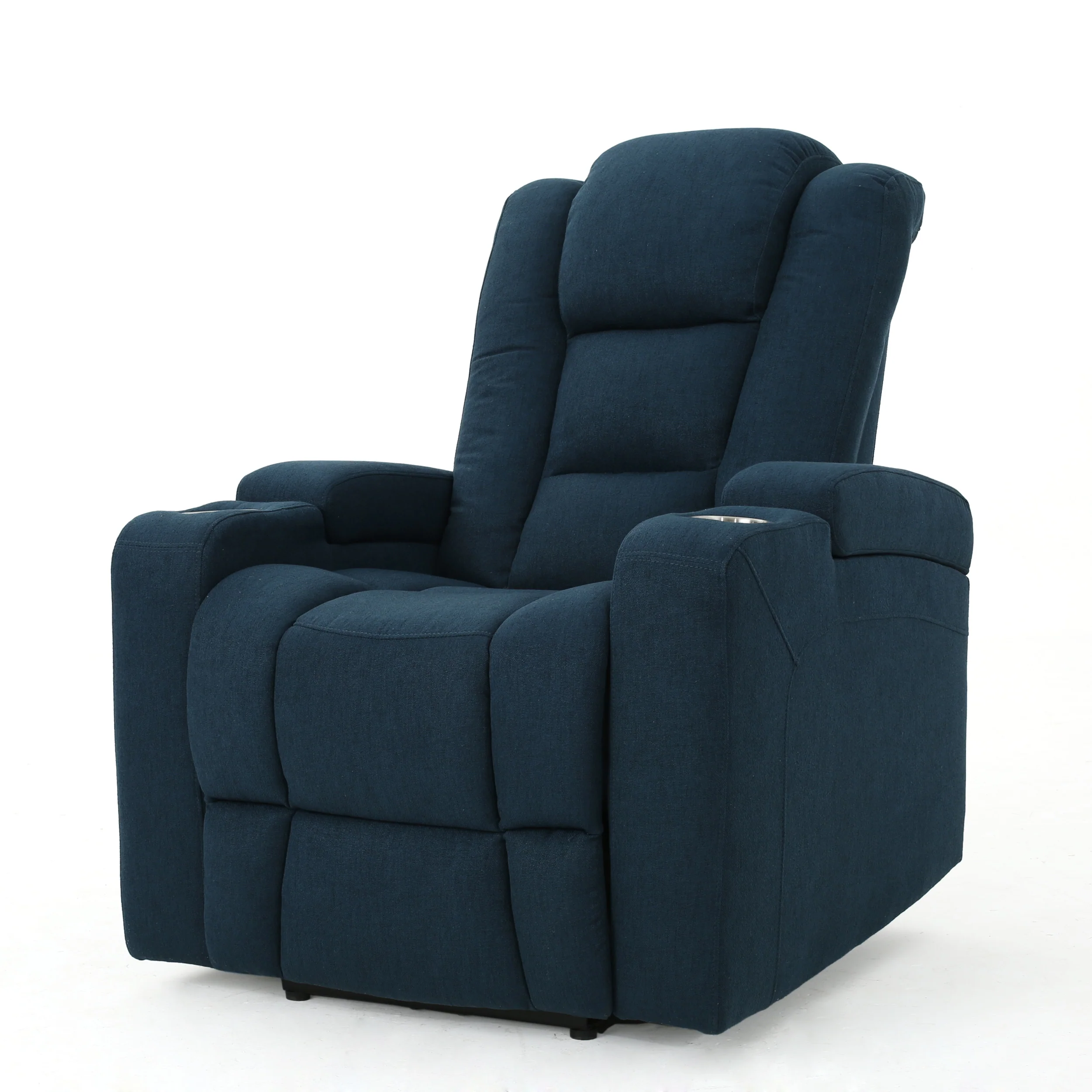 Everette Fabric Power Recliner with Cup Holder, USB Charger, and Storage - furnishings