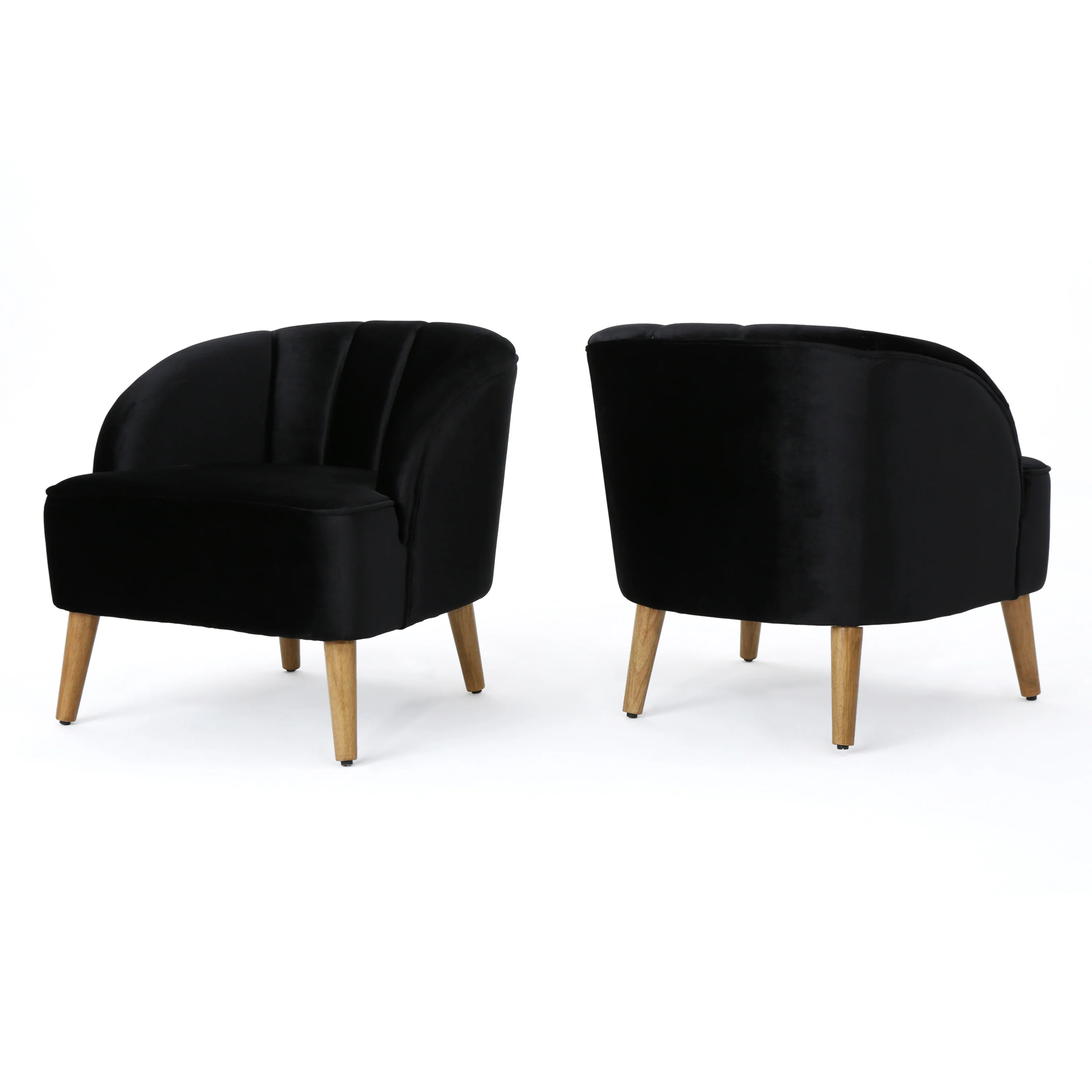 Scarlett Modern Velvet Accent Chair (Set of 2) - furnishings