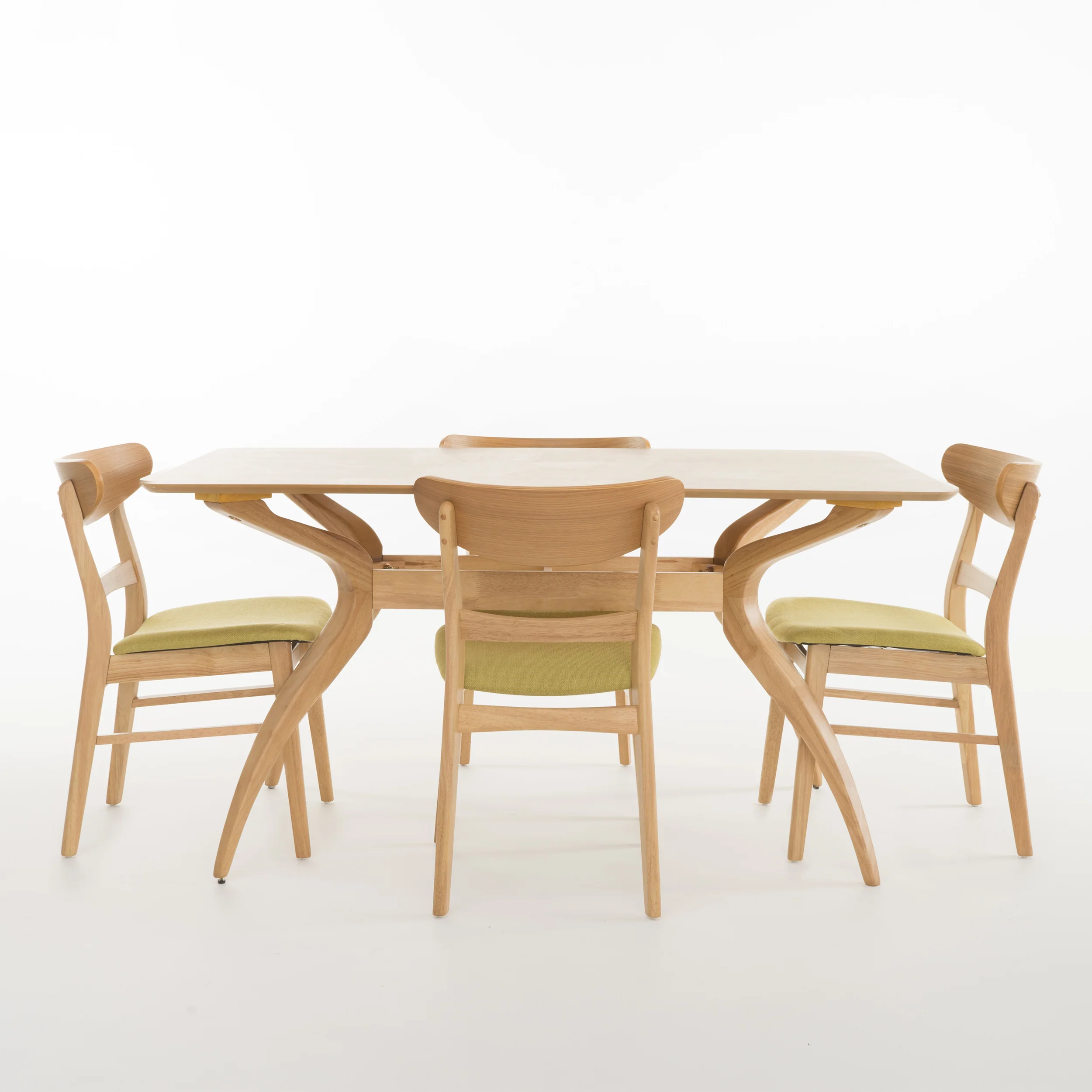 Isador Mid-Century Modern 5 Piece Dining Set - furnishings
