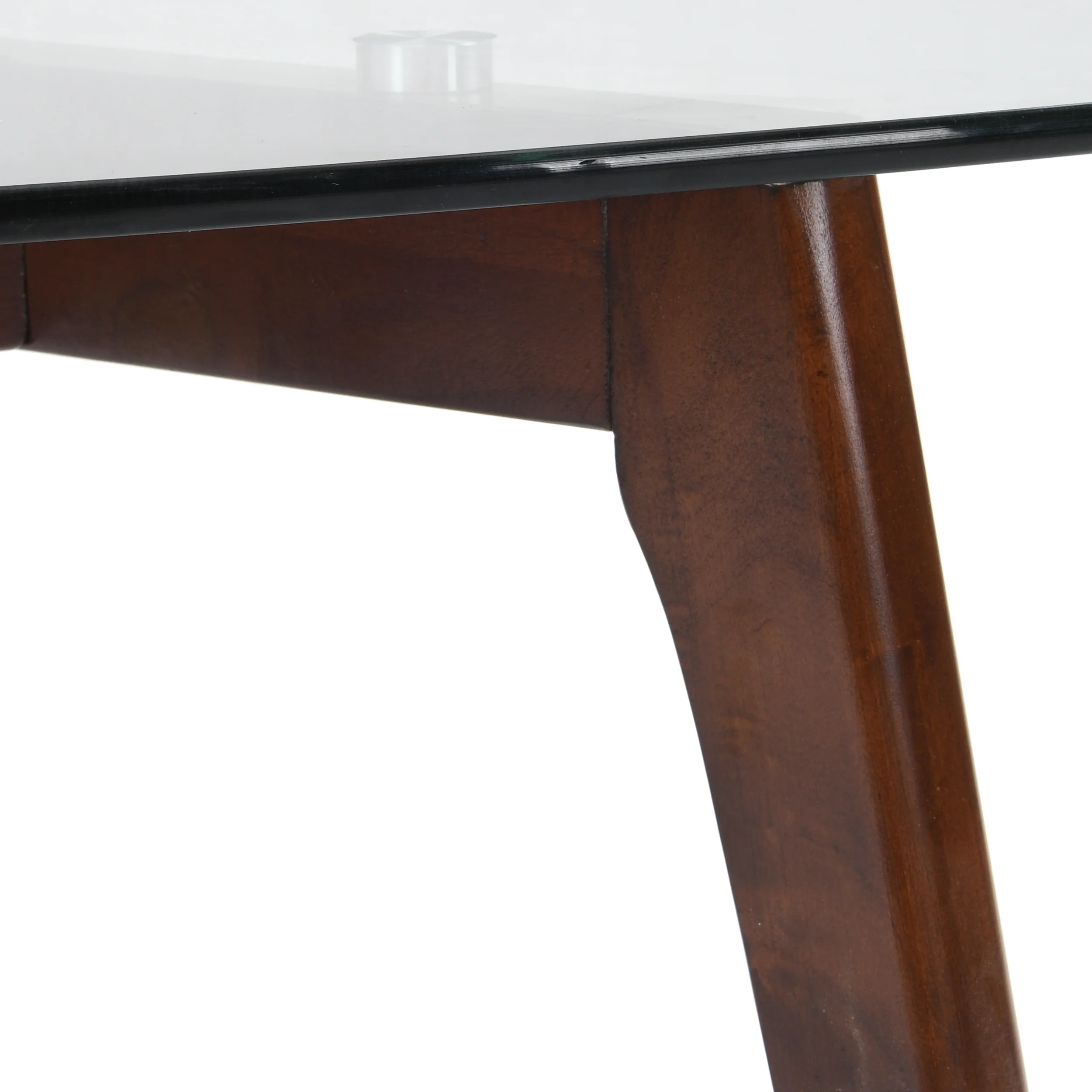 Mosier Mid-Century Modern Table Set with Glass Top - furnishings