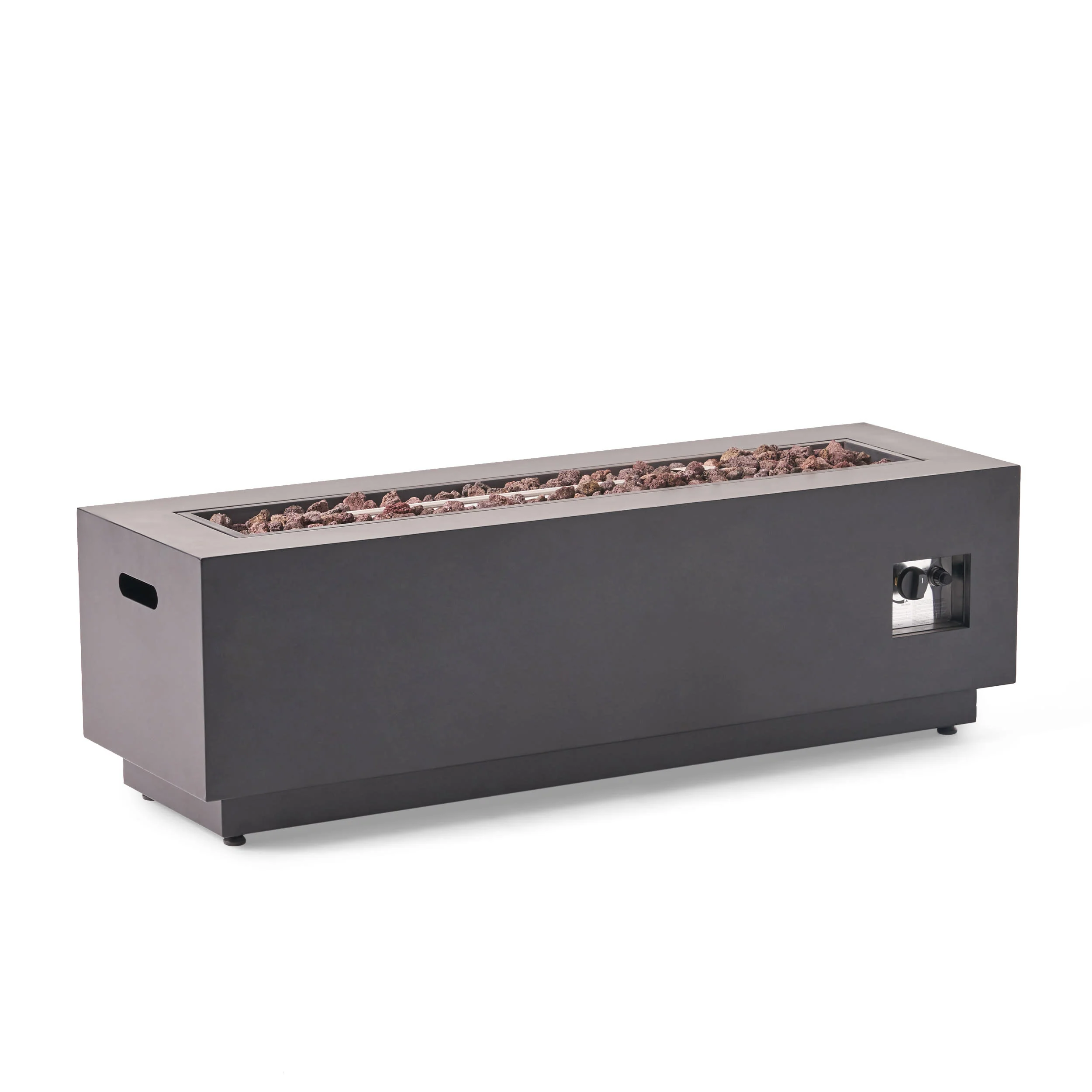 Jasmine Outdoor 50,000 BTU Rectangular Fire Pit (No Tank Holder) - furnishings
