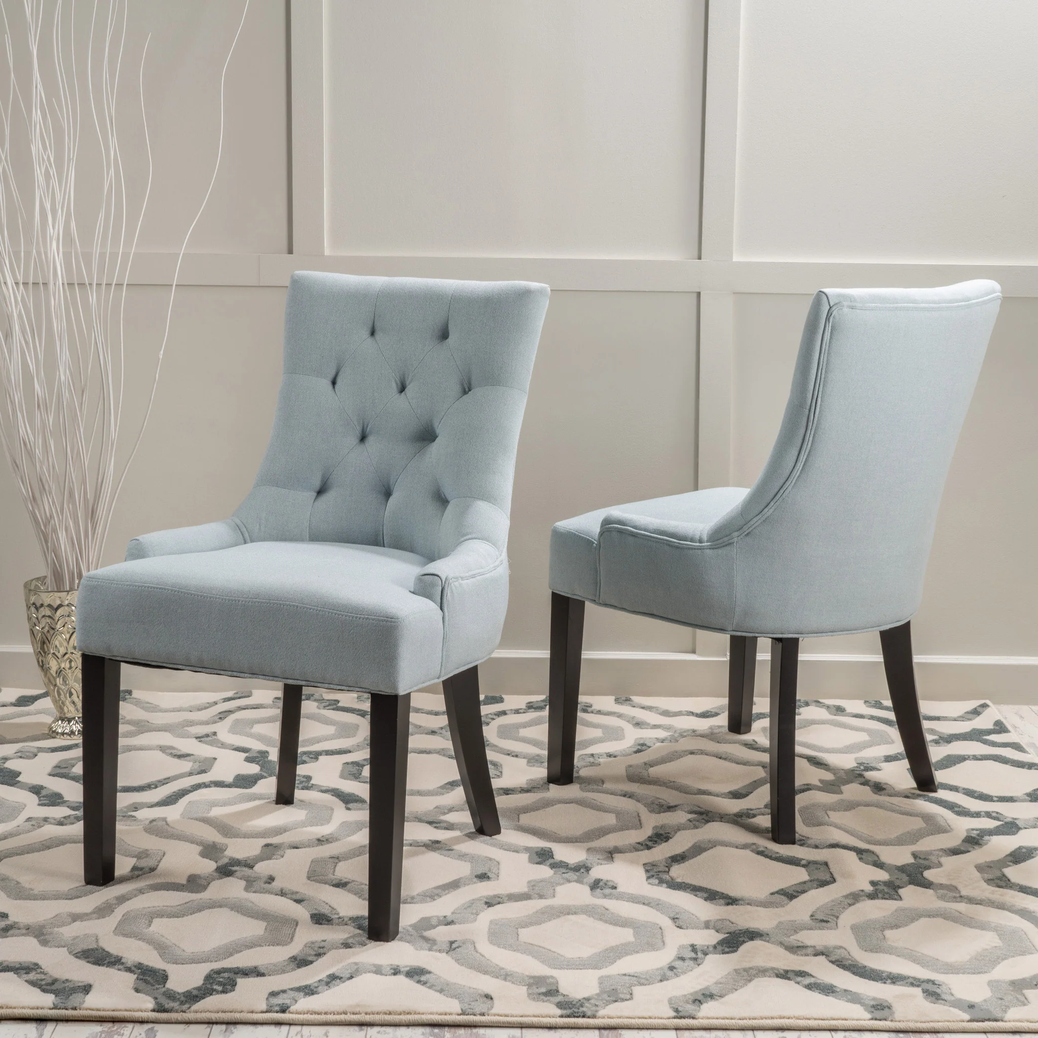 Stacy Tufted Fabric Dining Chairs (Set of 2) - furnishings
