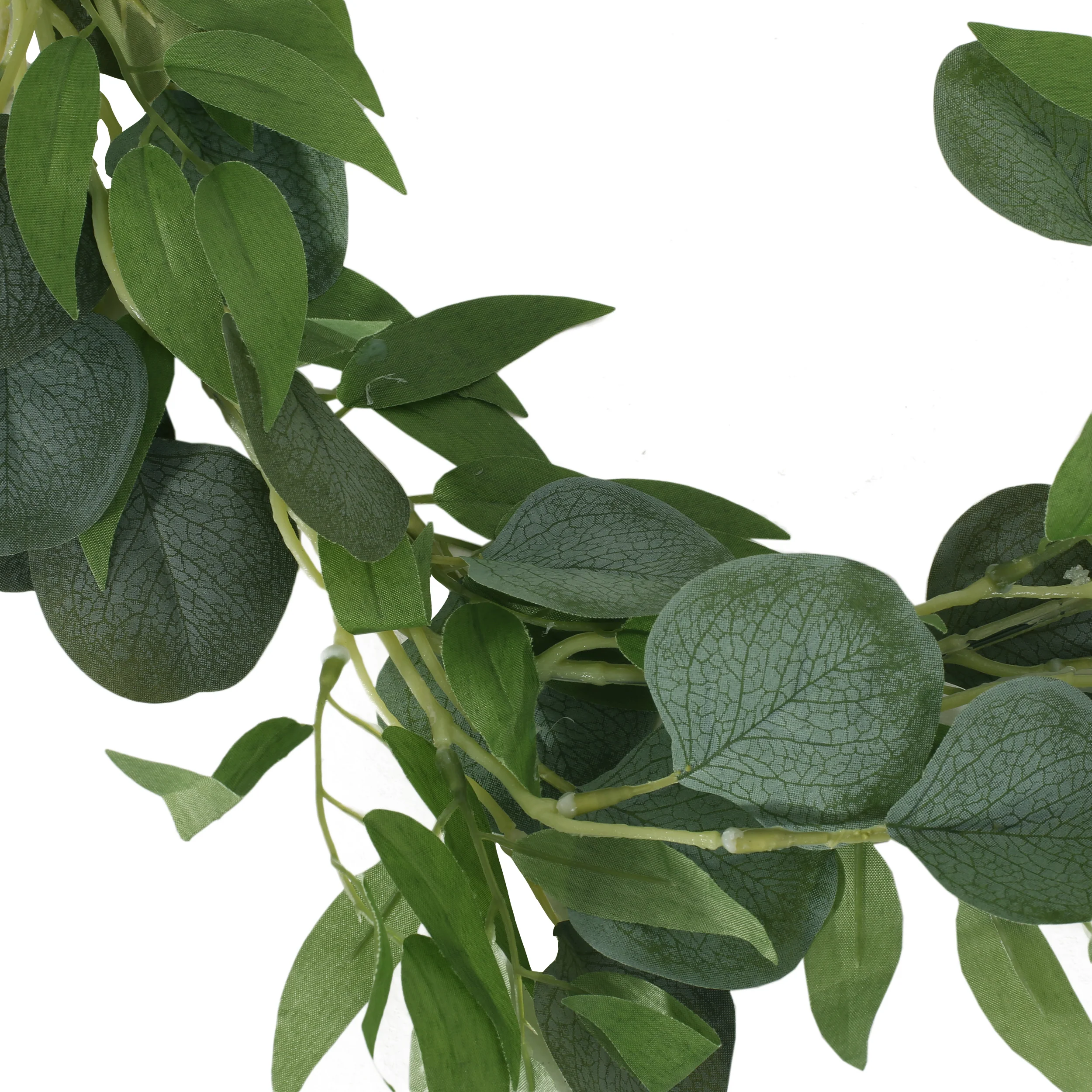 Cragin 6.5-foot Eucalyptus Vine Artificial Silk Garland, Green - furnishings