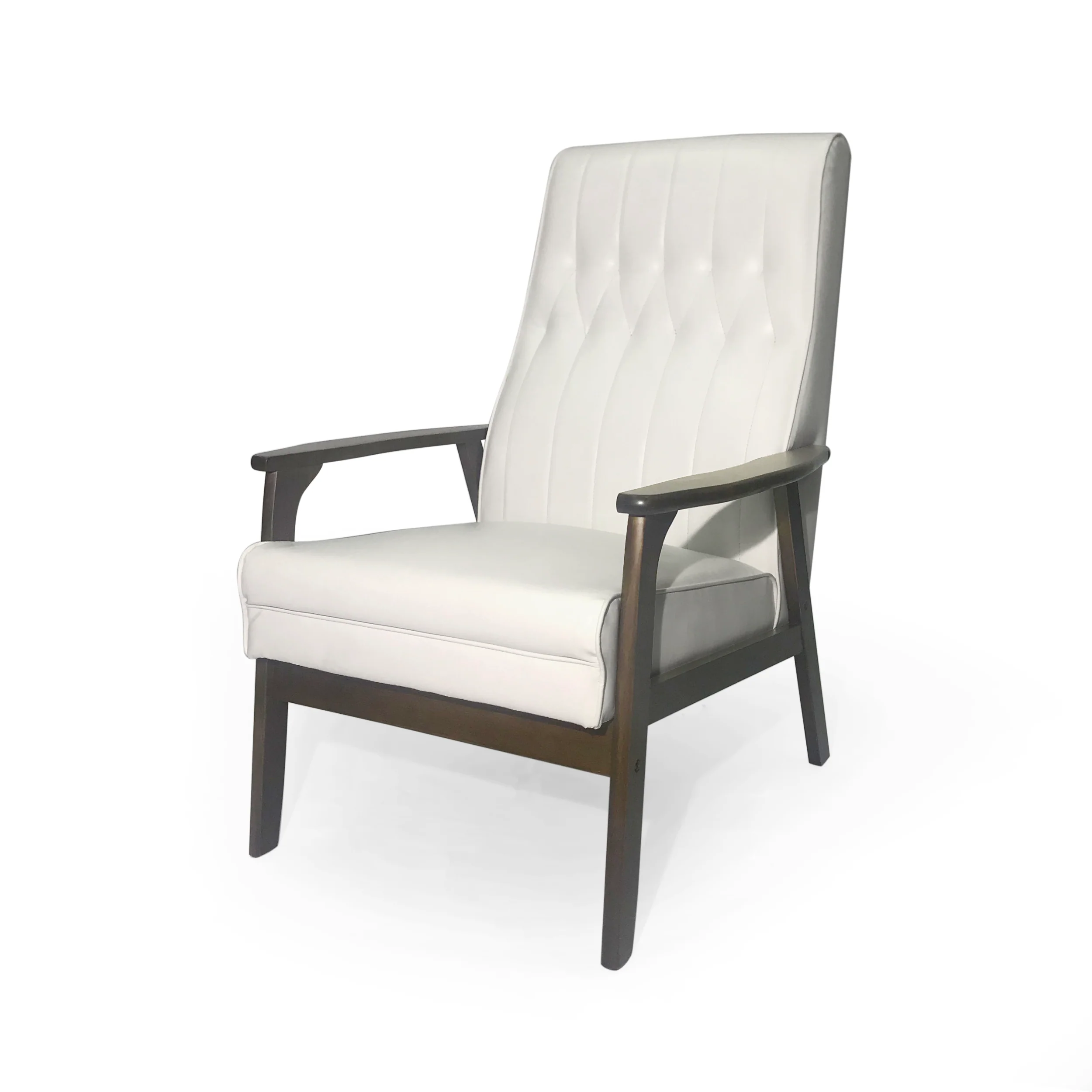 Katharine Mid-Century Faux Leather Modern Accent Chair - furnishings