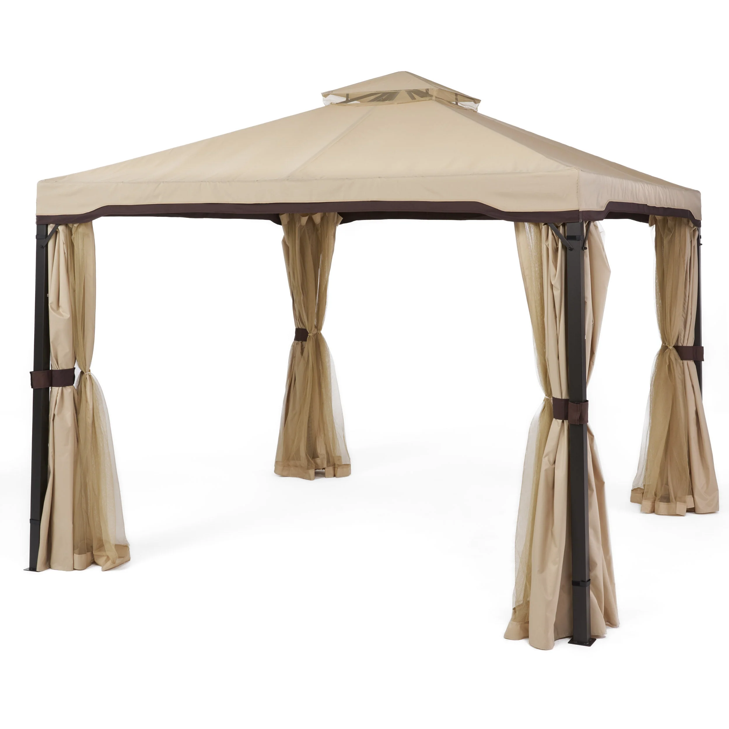 Sonoma Outdoor Curtains With Mosquito Netting 10 x 10 Foot Gazebo - furnishings