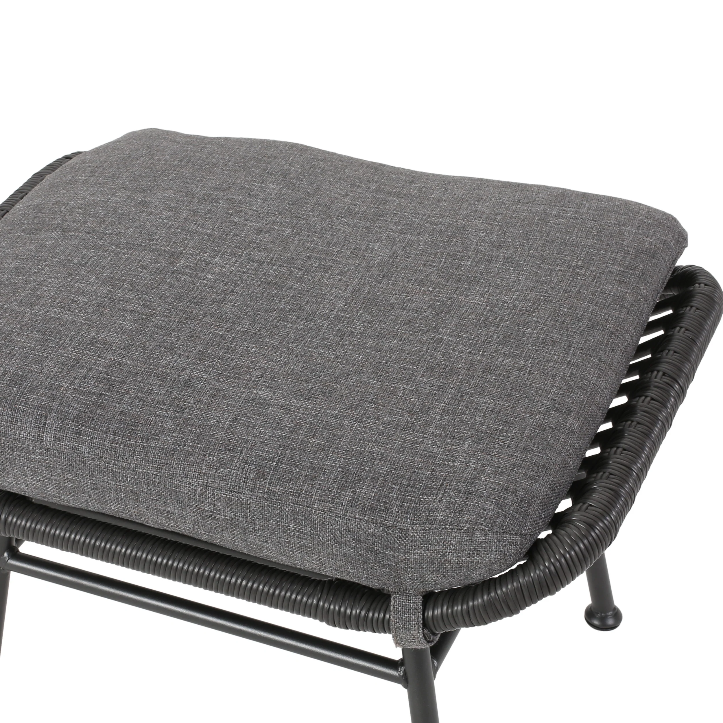 Izidro Indoor Boho Modern Wicker 4 Piece Club Chair and Ottoman Set - furnishings