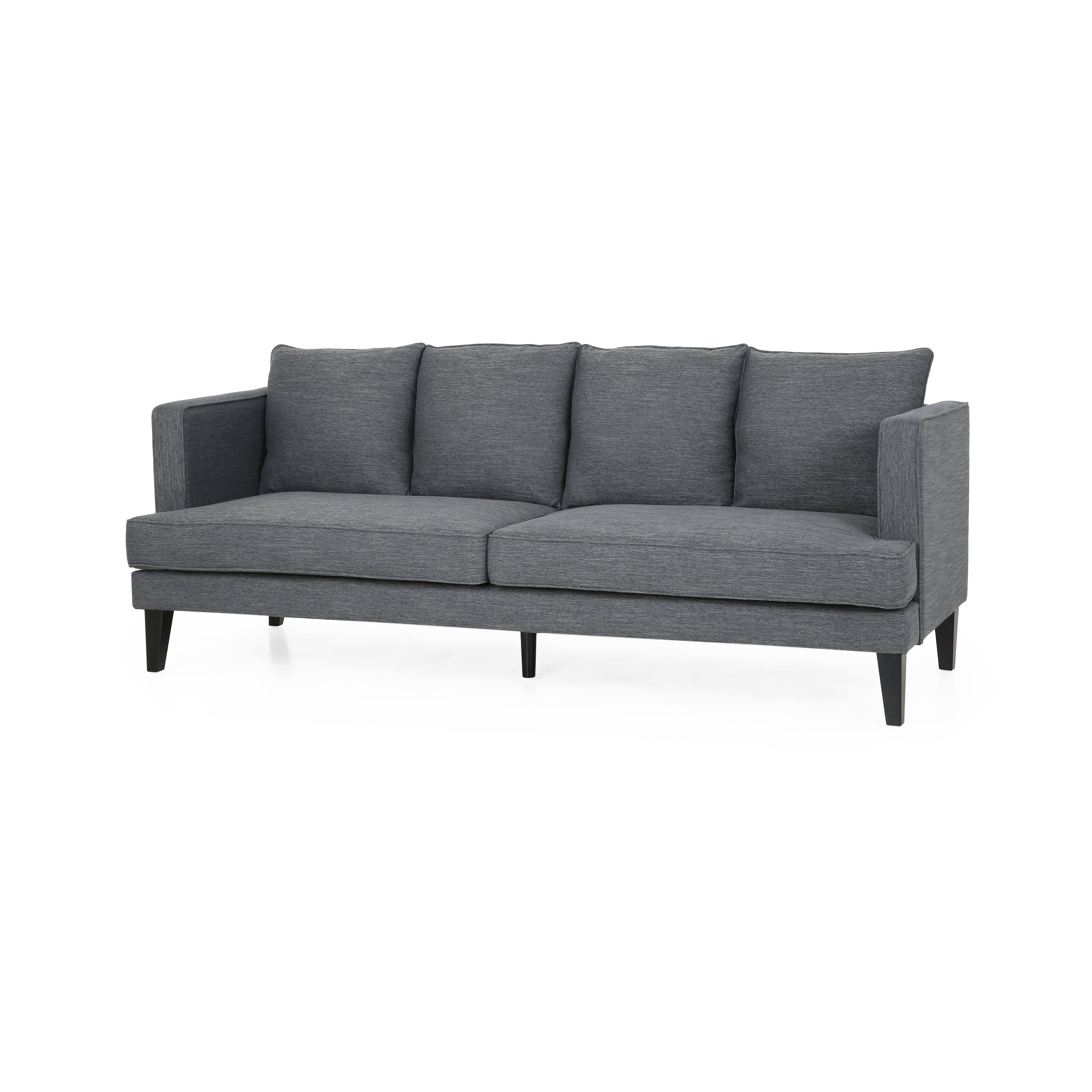 Nimsi Contemporary 3 Seater Fabric Sofa - furnishings