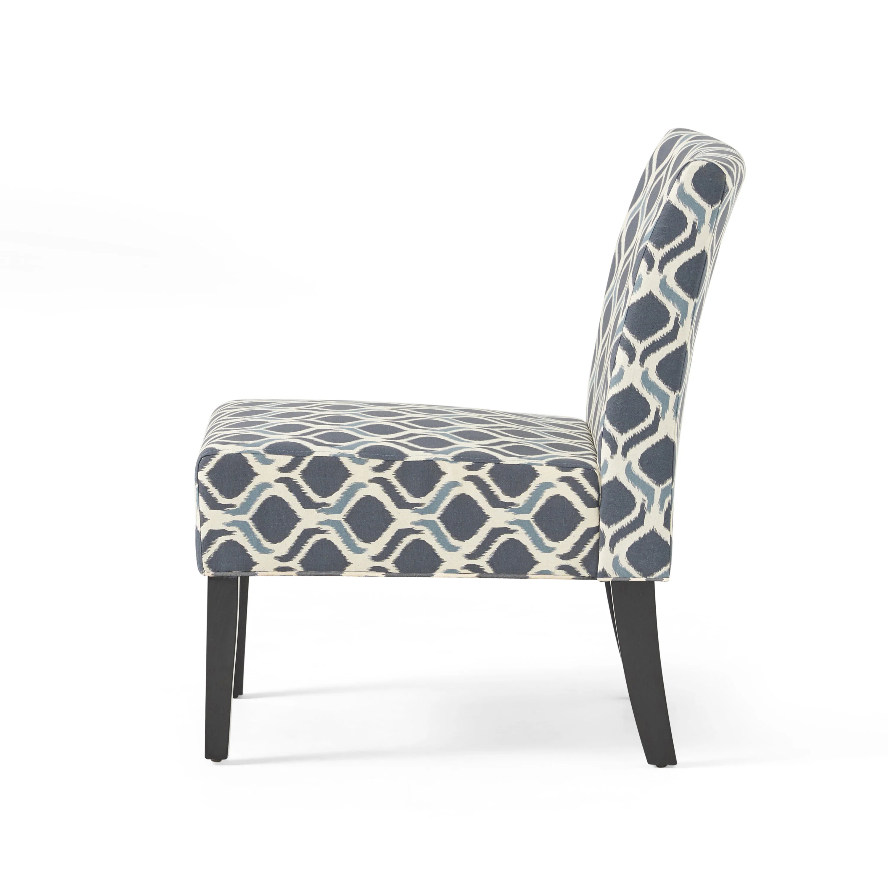 Kalee Contemporary Fabric Slipper Accent Chair - furnishings
