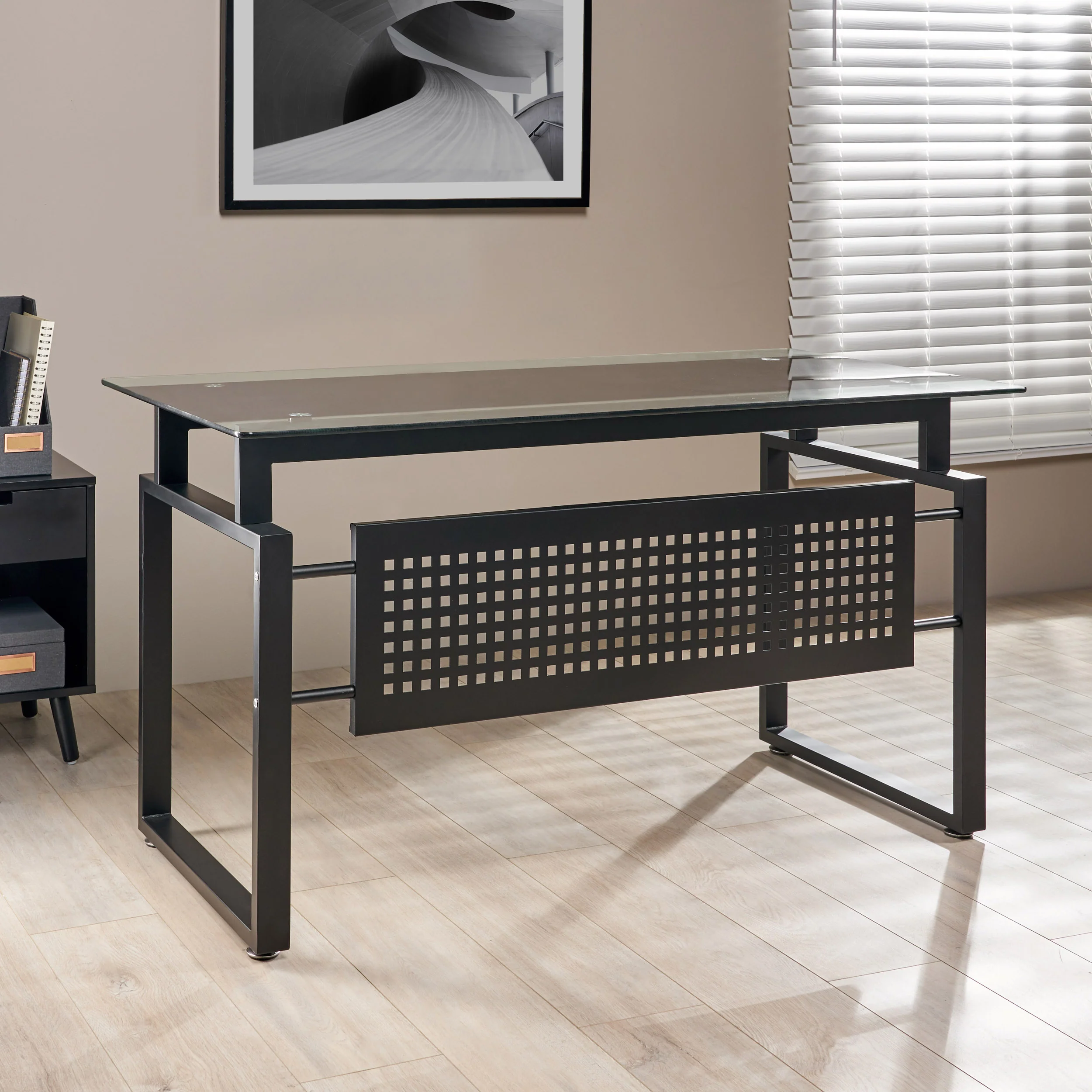 Phoenix Glass Computer Desk - furnishings