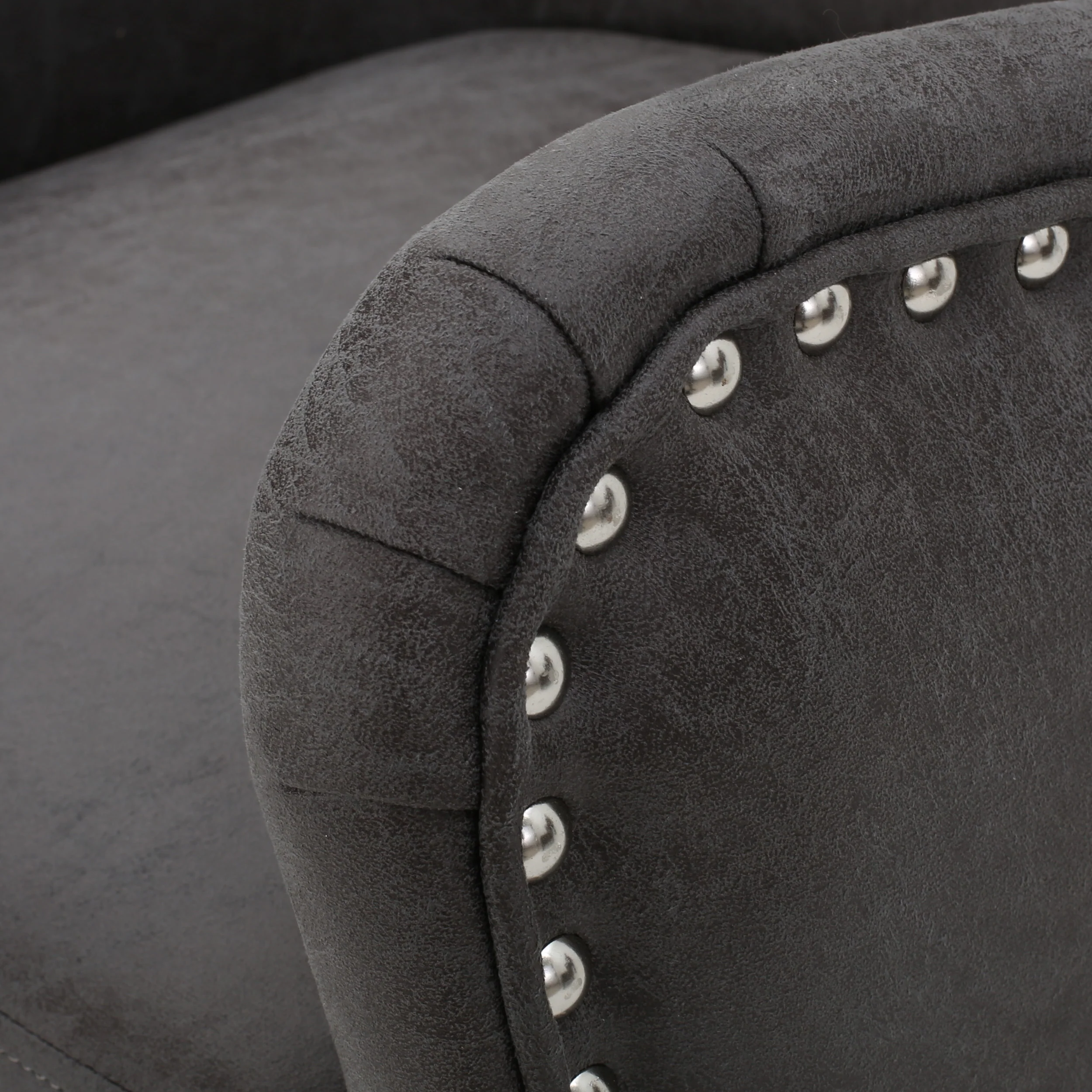 Salerno Microfiber High Back Wingback Club Chair - furnishings