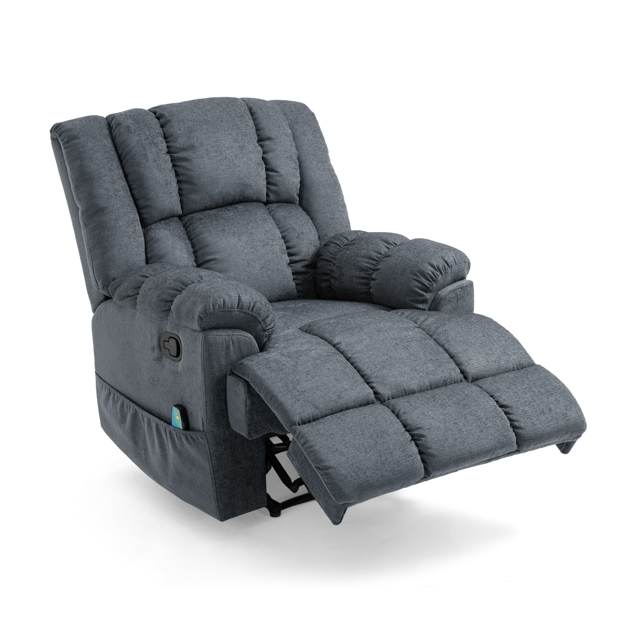 Siloam Contemporary Pillow Tufted Massage Recliner - furnishings