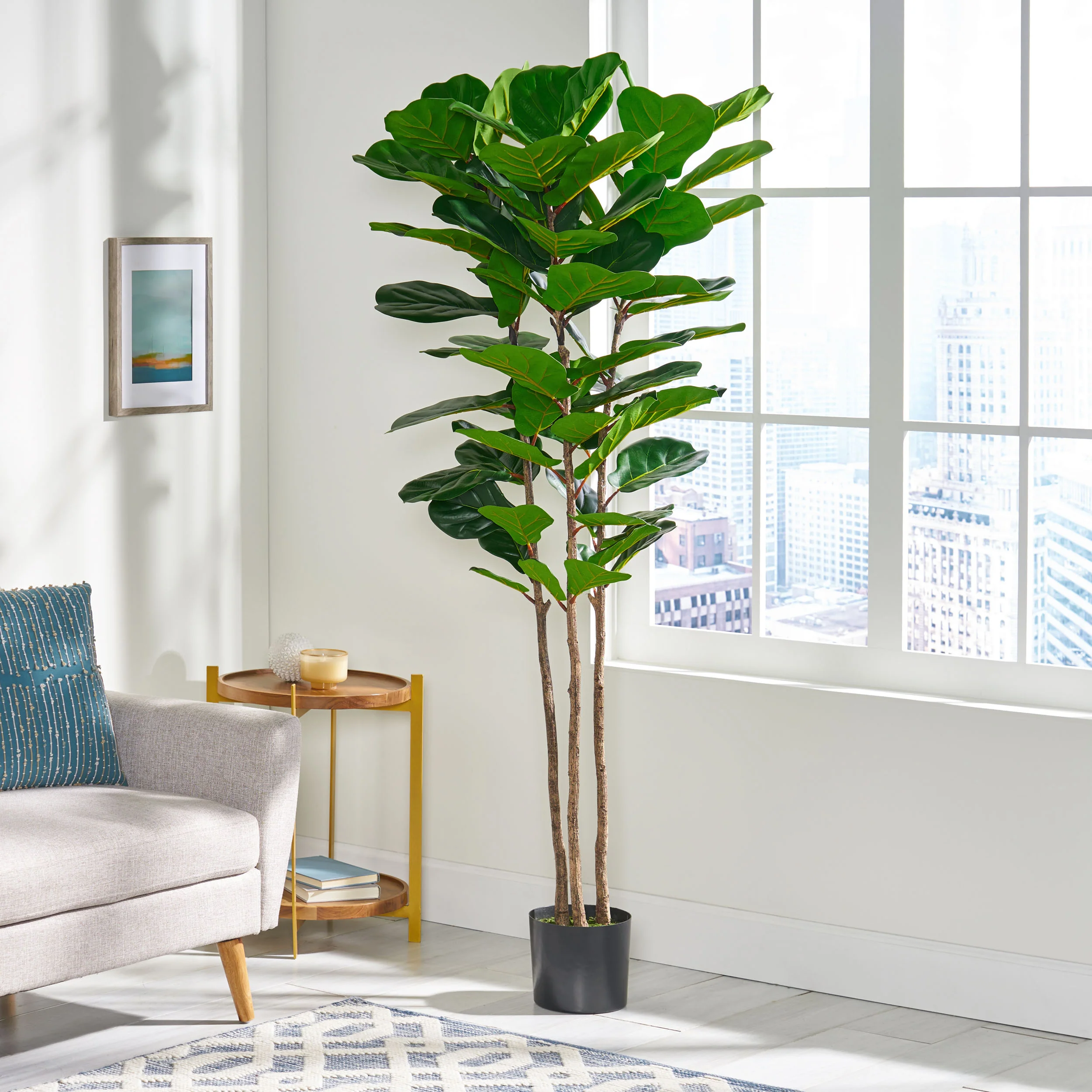 Stilwell Artificial Fiddle-Leaf Fig Tree - furnishings