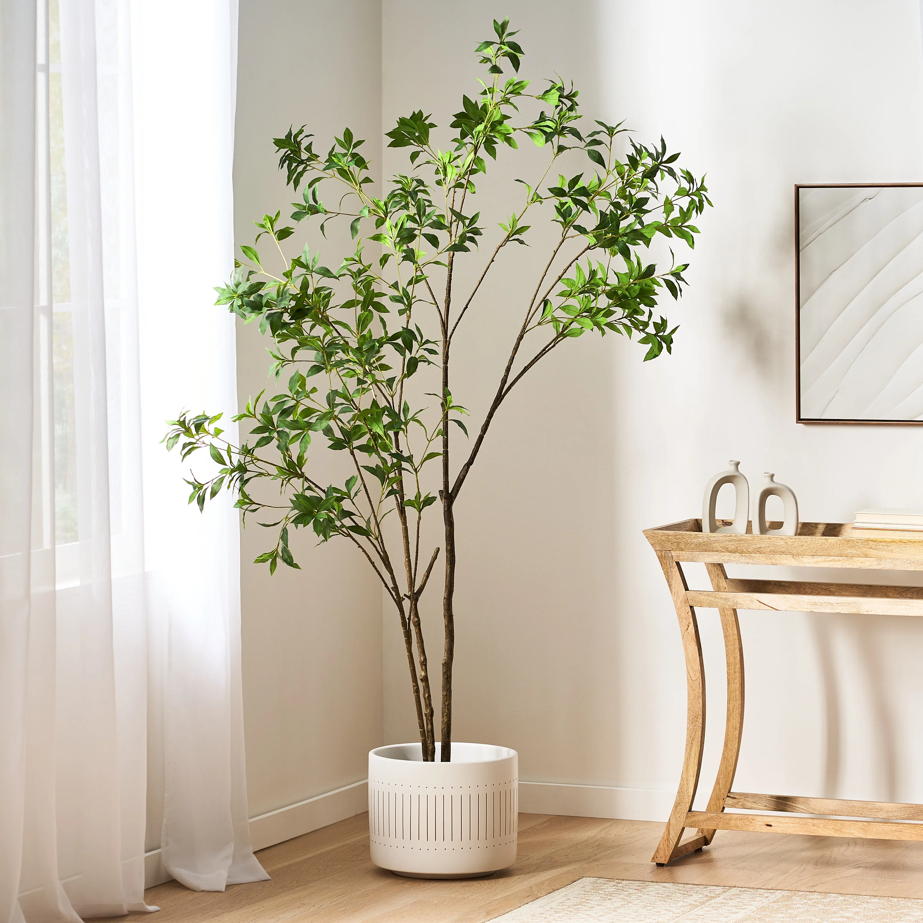 Purling Artificial Pieris Tree - furnishings