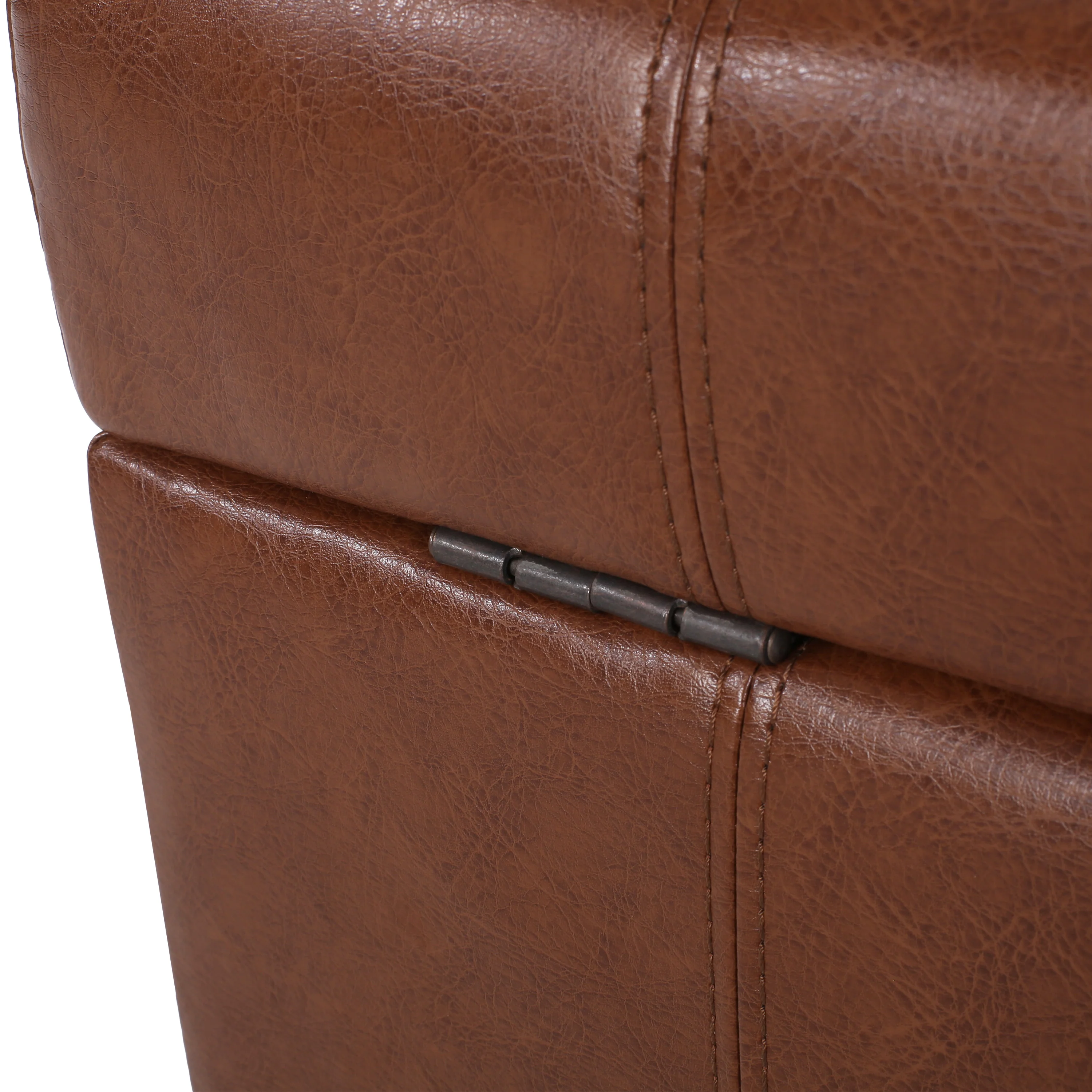 Rigby Faux Leather Storage Ottoman - furnishings